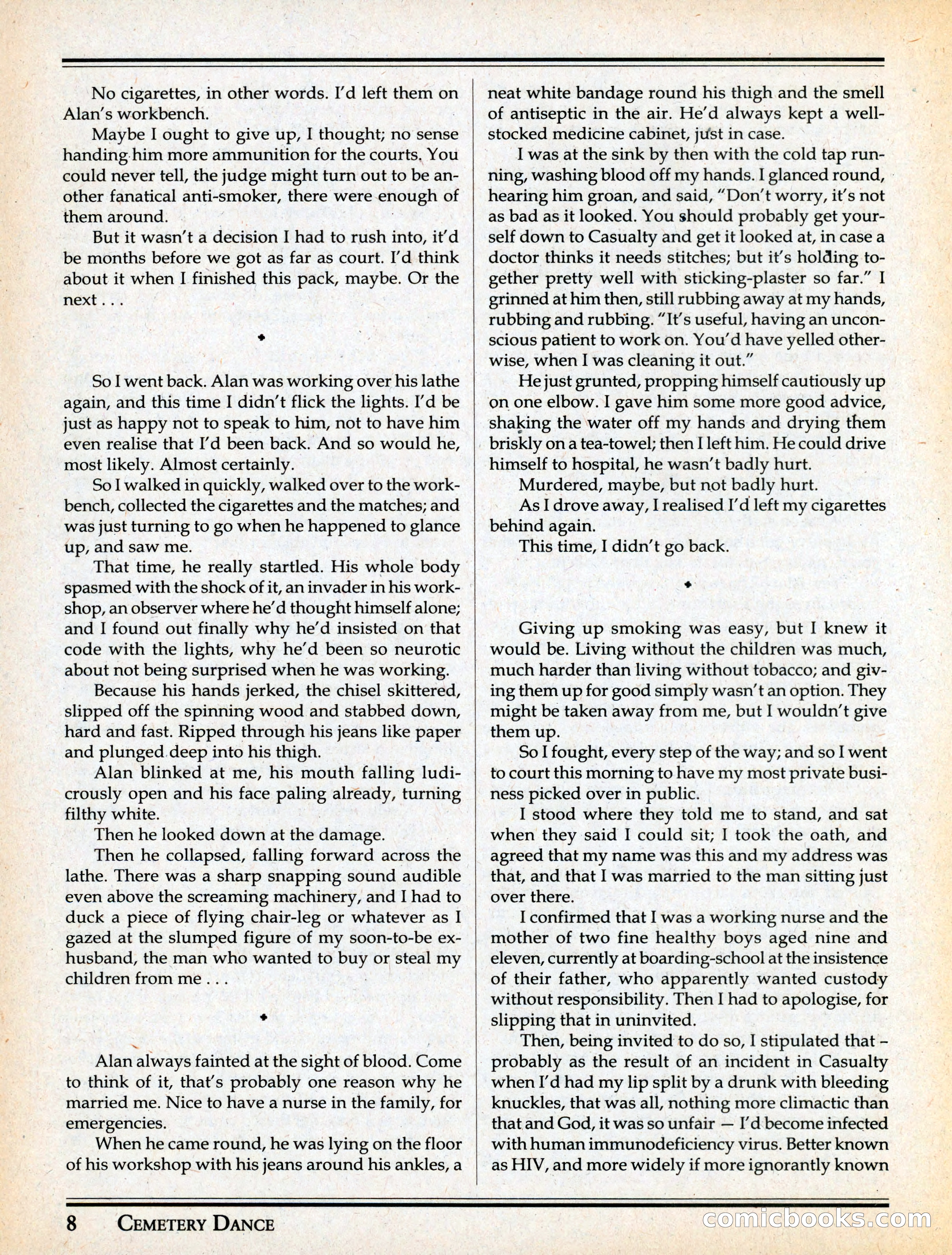 Cemetery Dance #29 — page 10 of 116