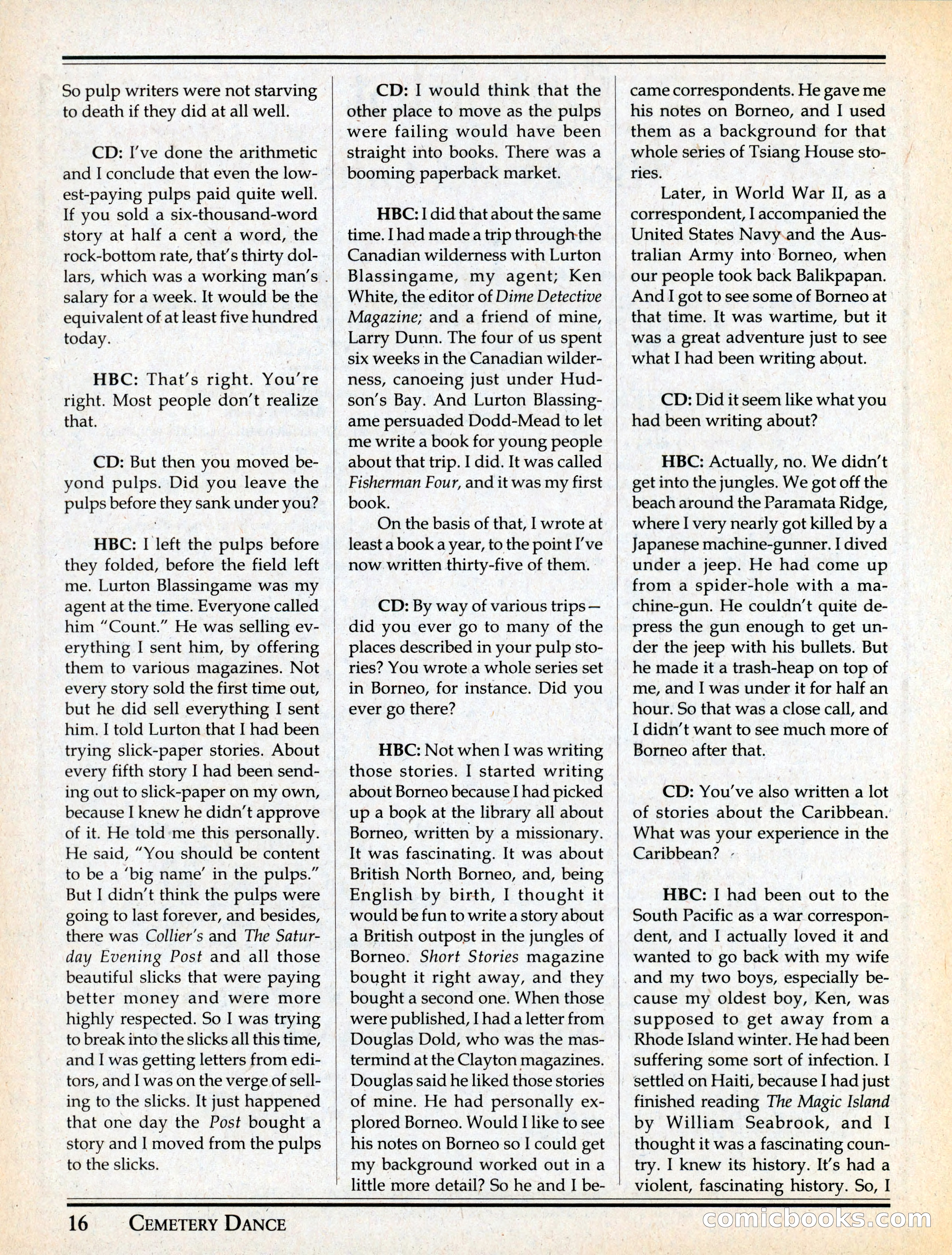 Cemetery Dance #29 — page 18 of 116