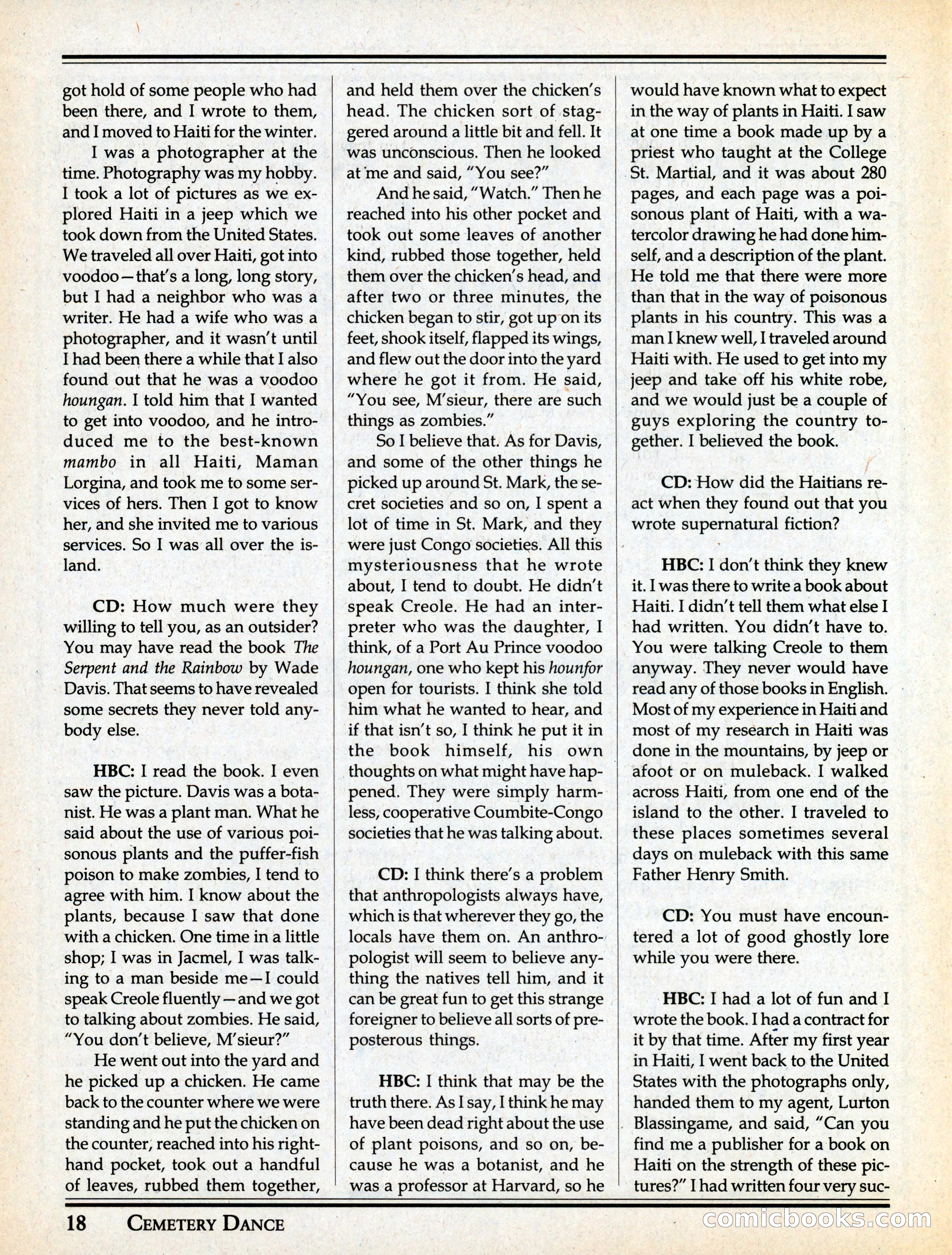 Cemetery Dance #29 — page 20 of 116