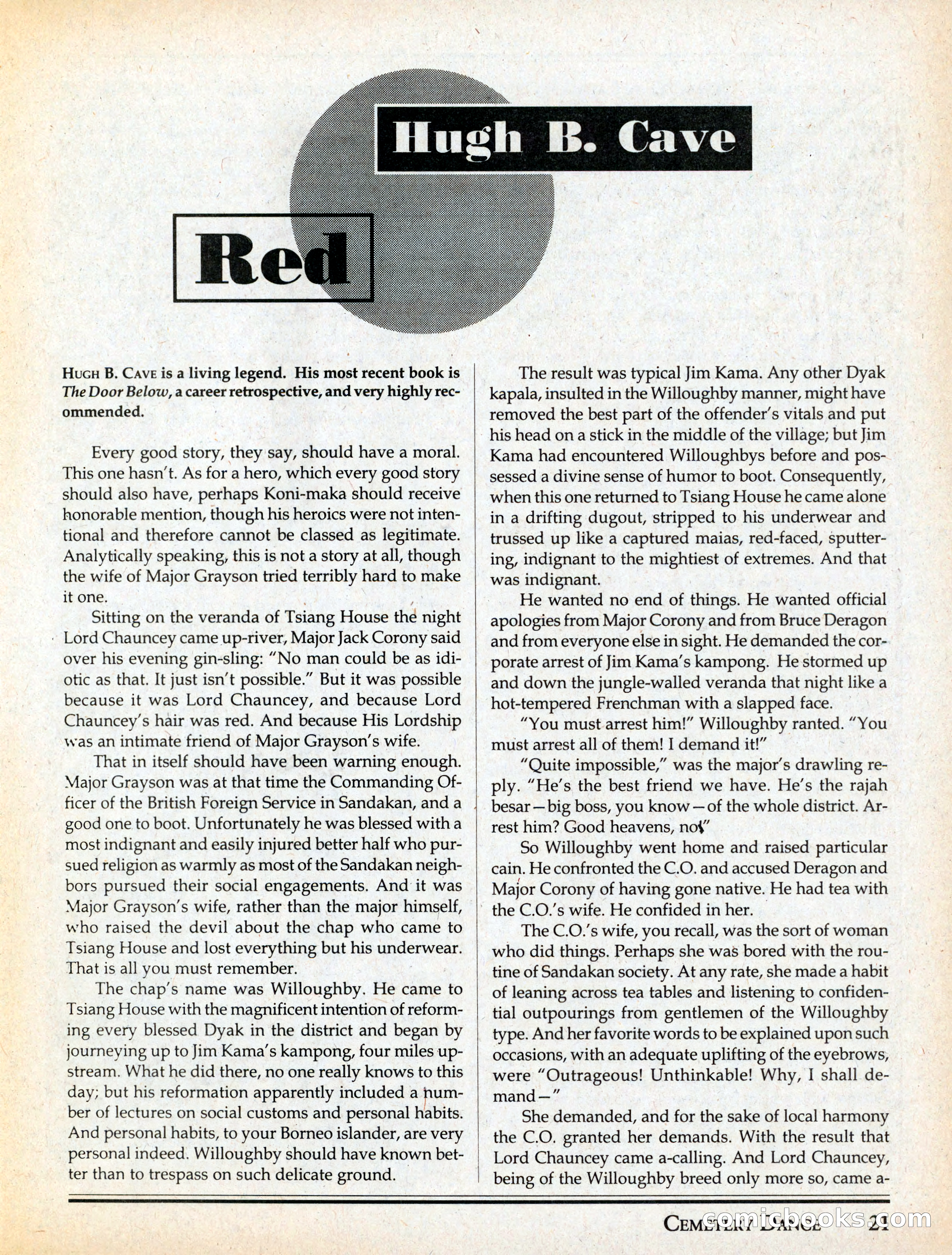 Cemetery Dance #29 — page 23 of 116