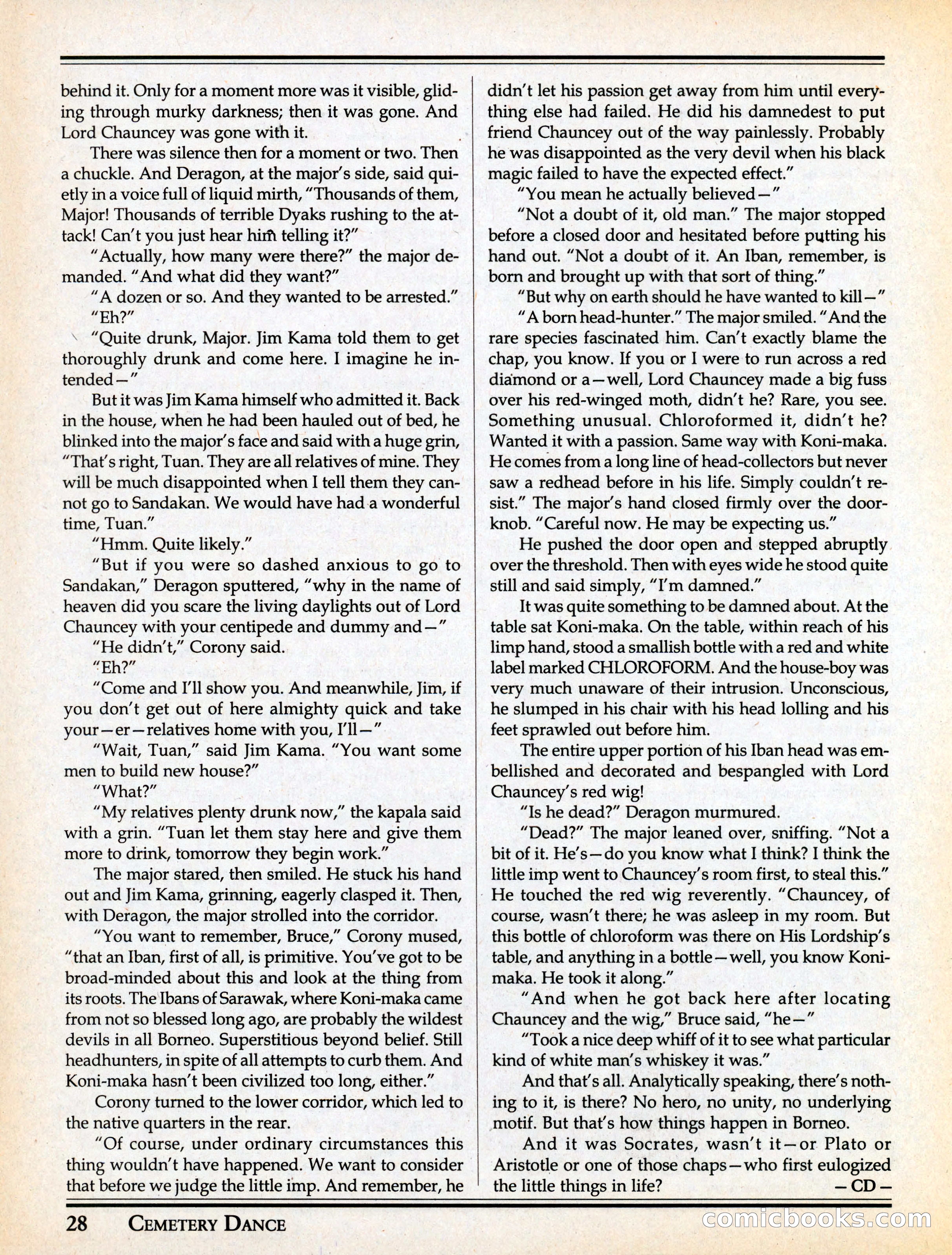 Cemetery Dance #29 — page 30 of 116
