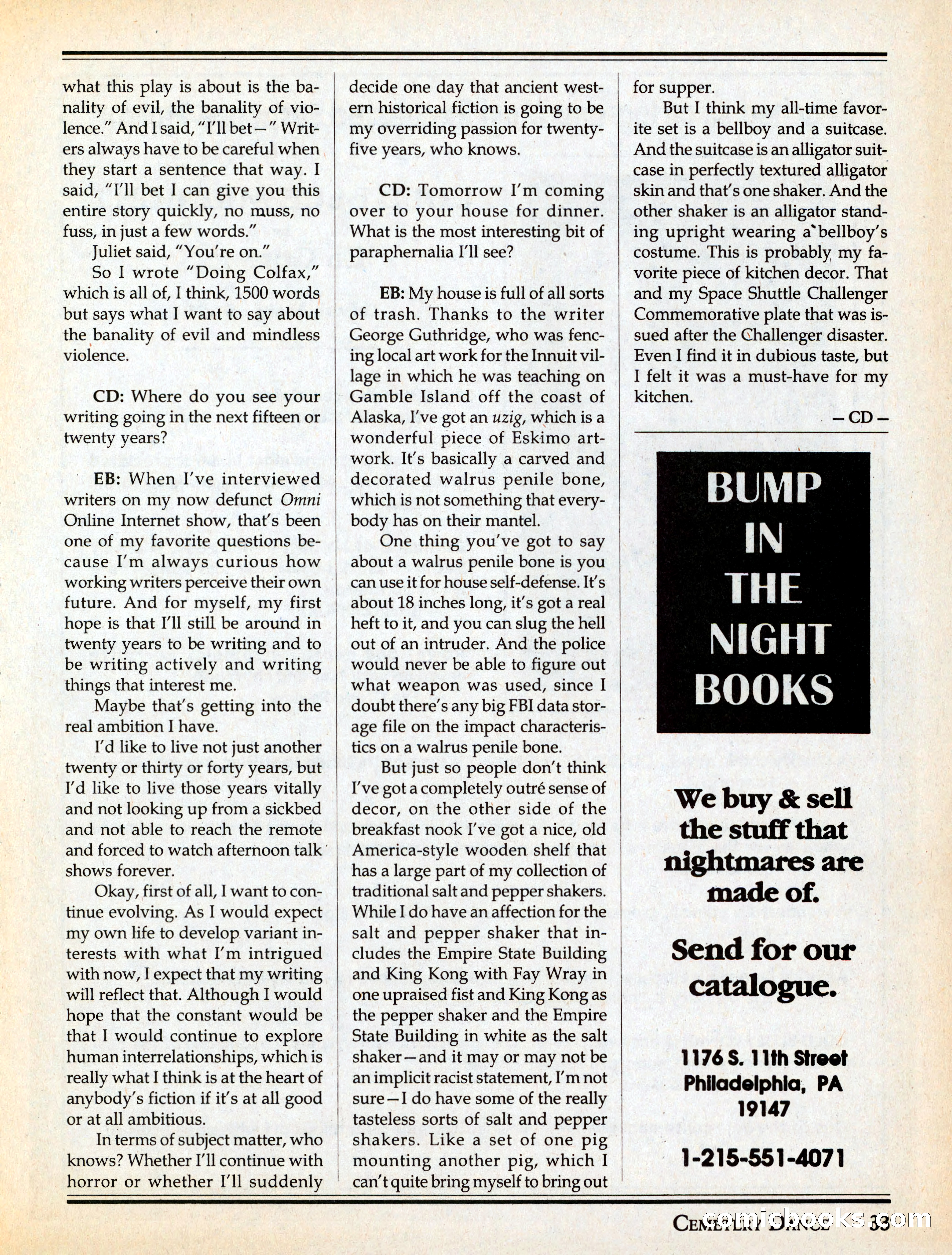 Cemetery Dance #29 — page 35 of 116