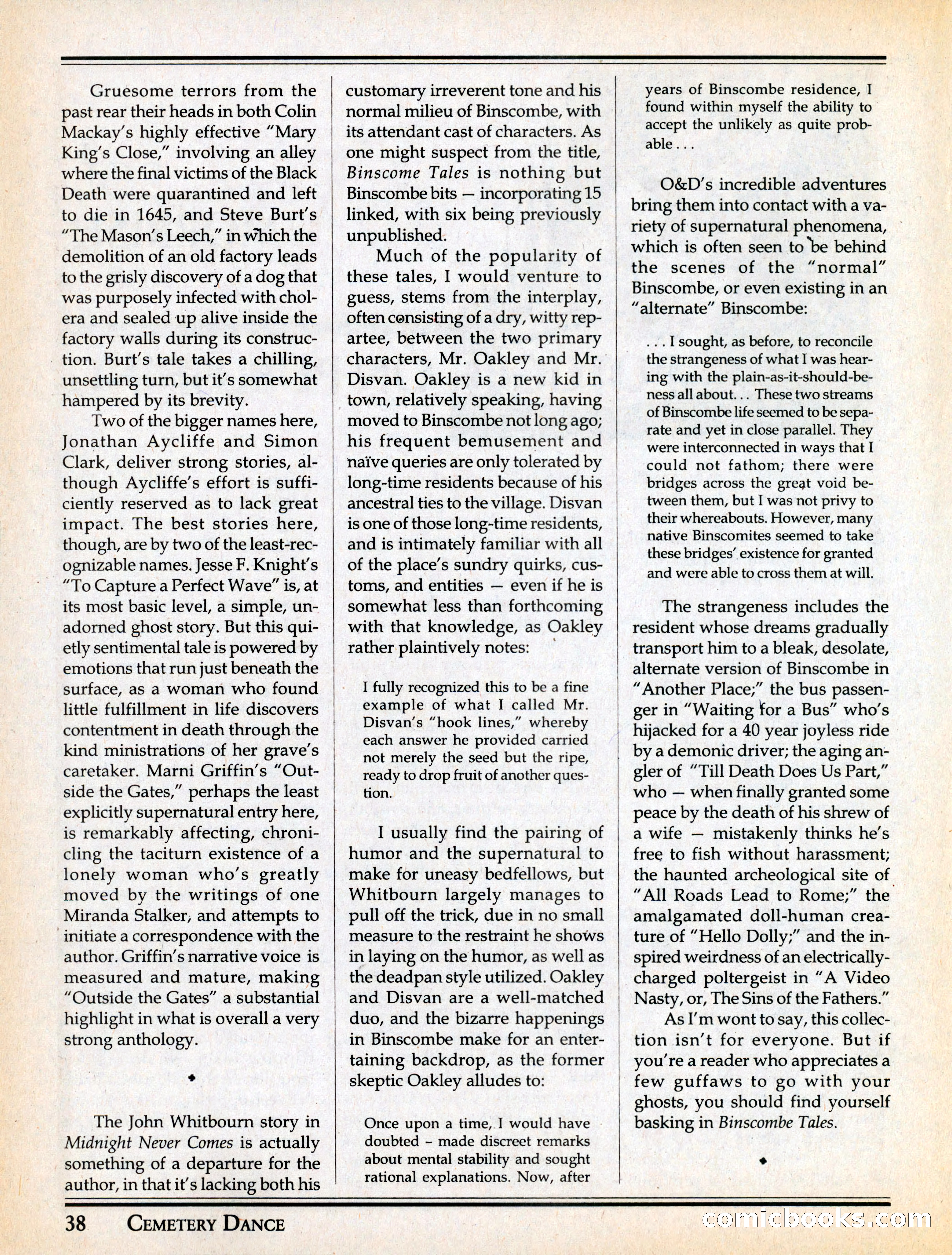 Cemetery Dance #29 — page 40 of 116