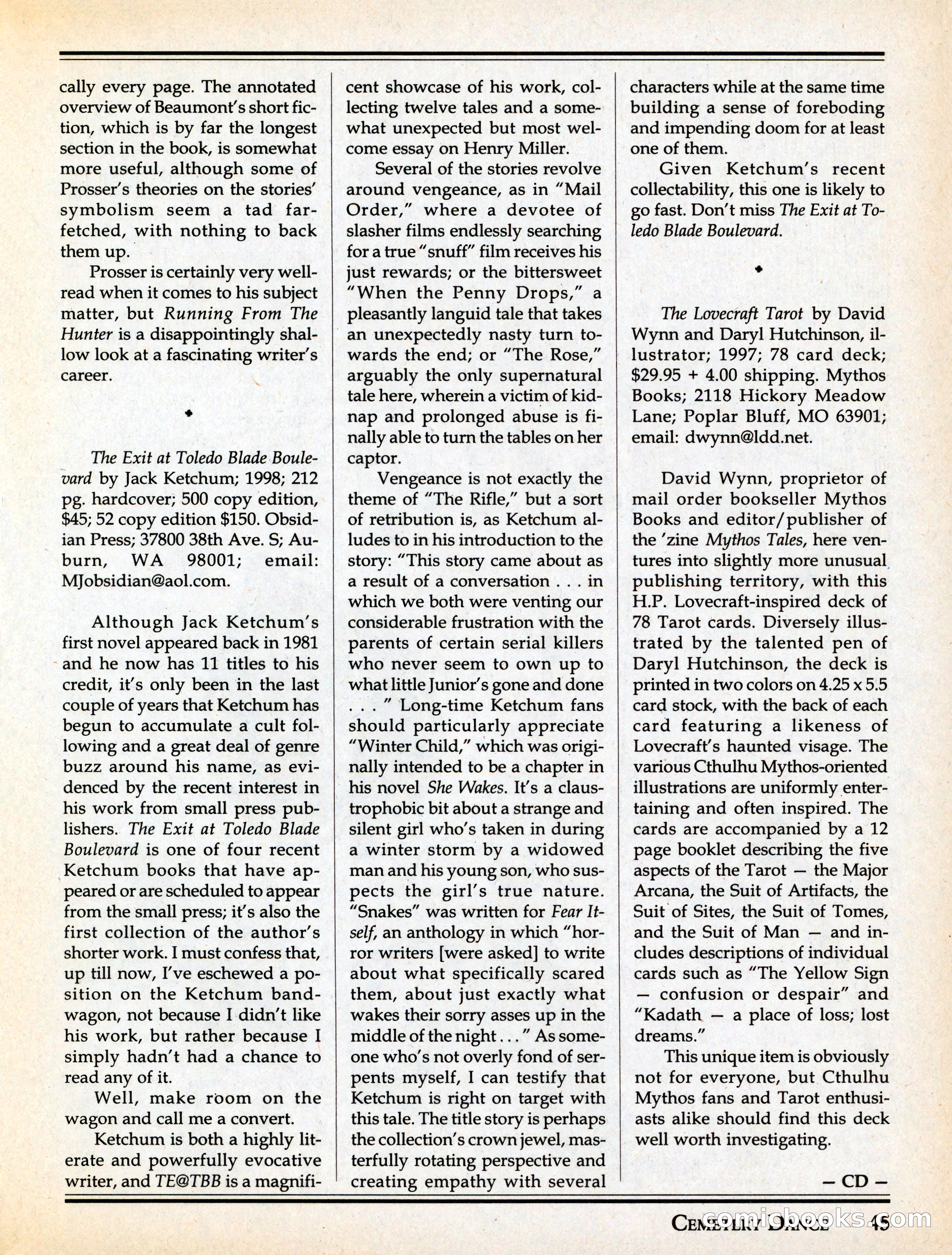 Cemetery Dance #29 — page 47 of 116