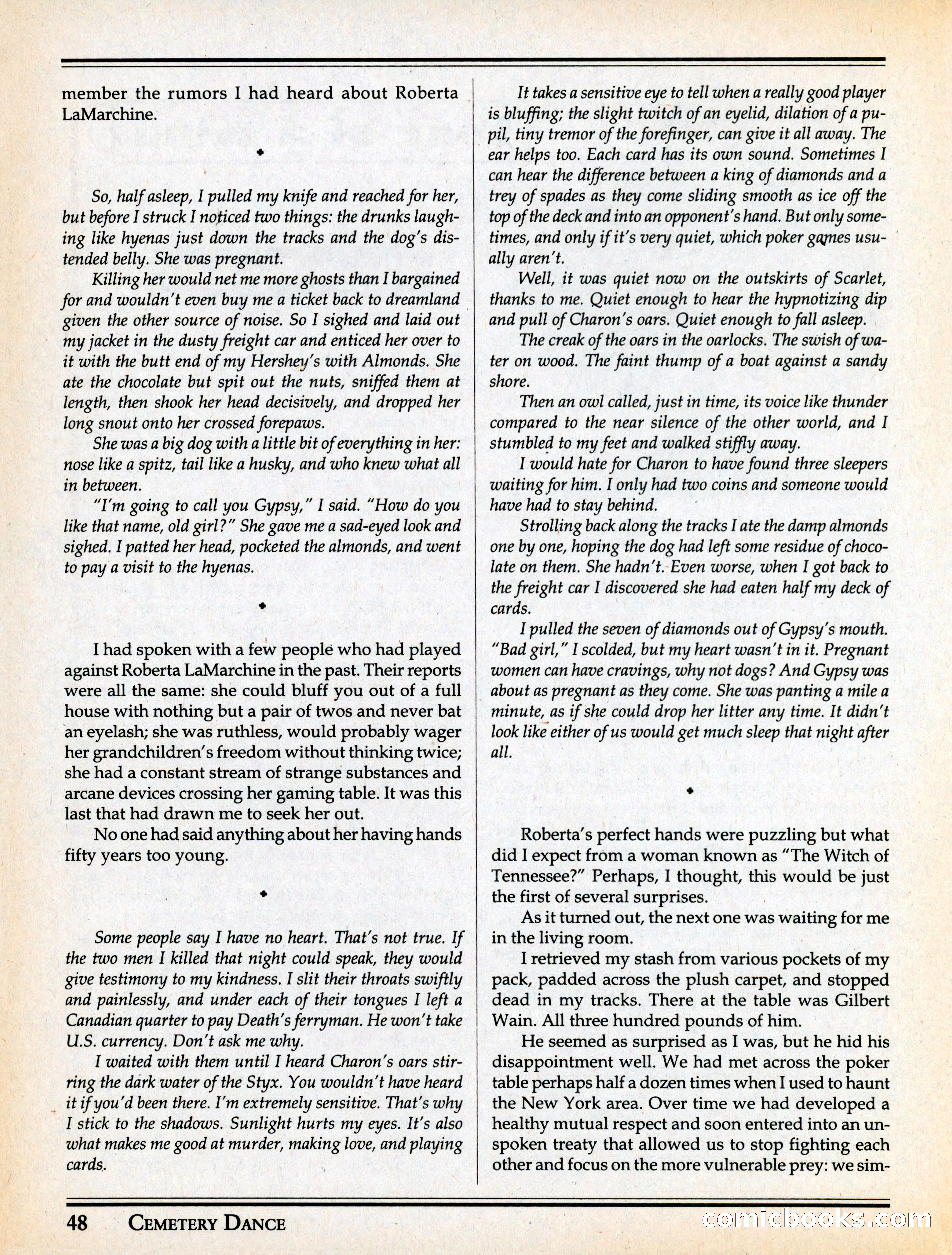Cemetery Dance #29 — page 50 of 116