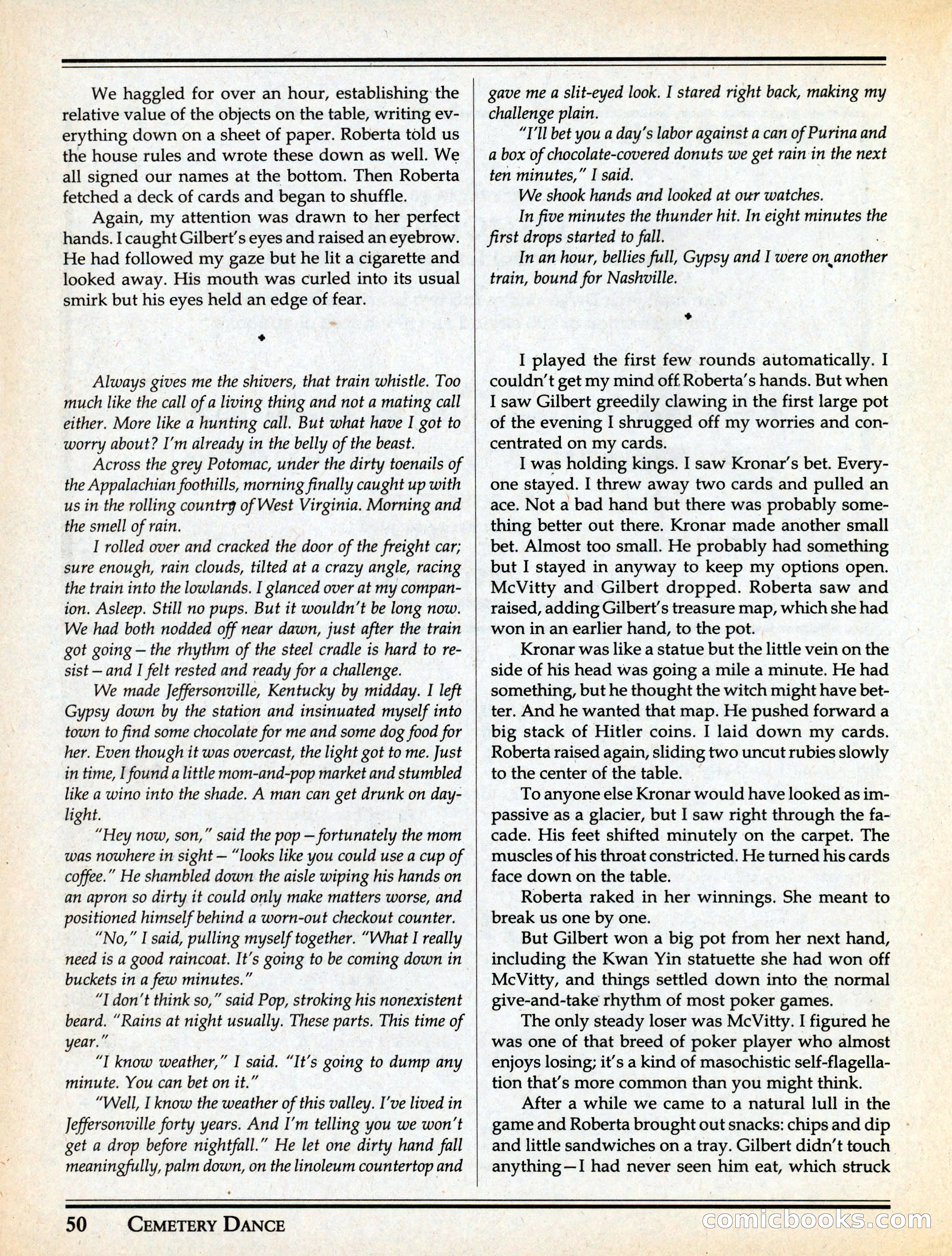 Cemetery Dance #29 — page 52 of 116