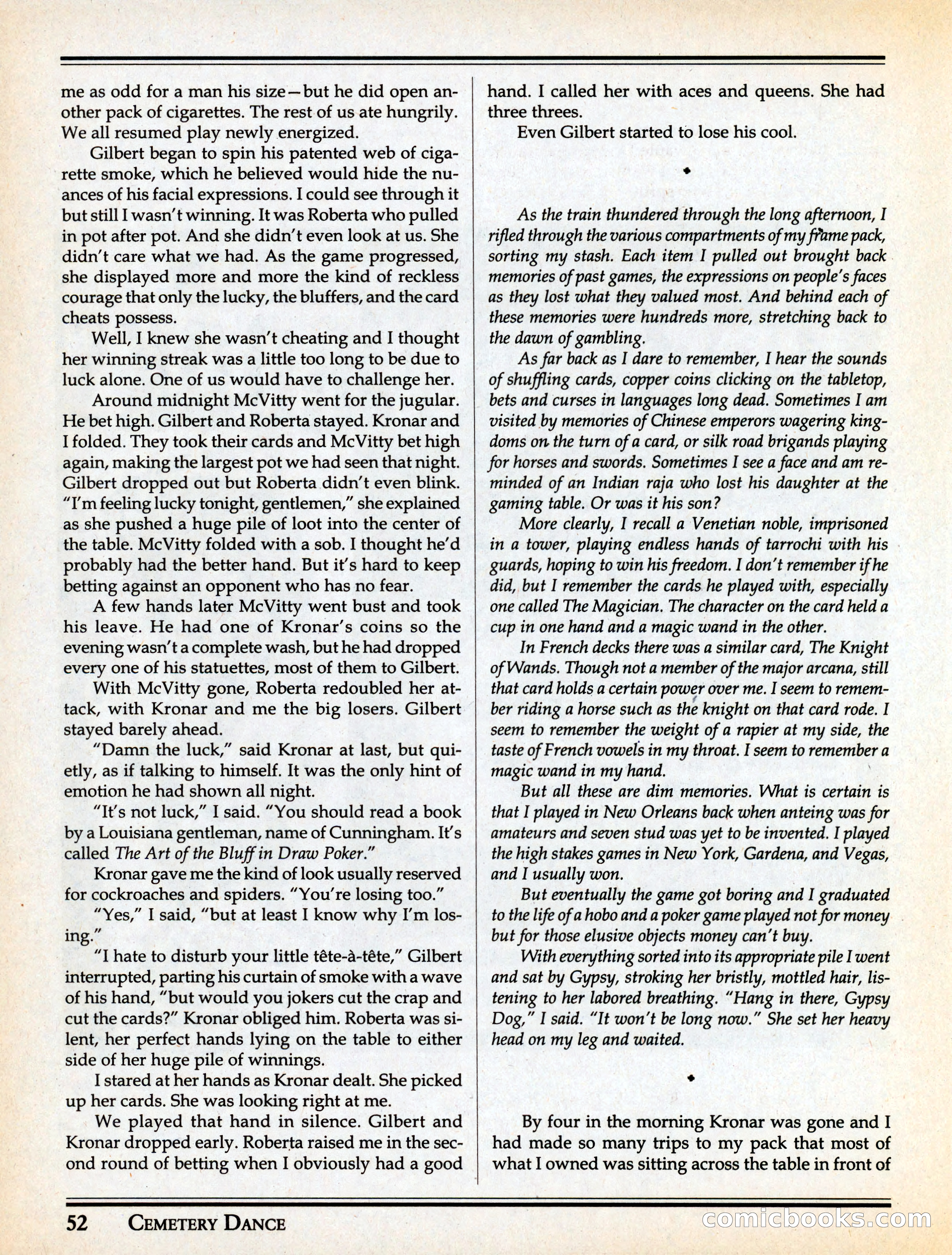 Cemetery Dance #29 — page 54 of 116