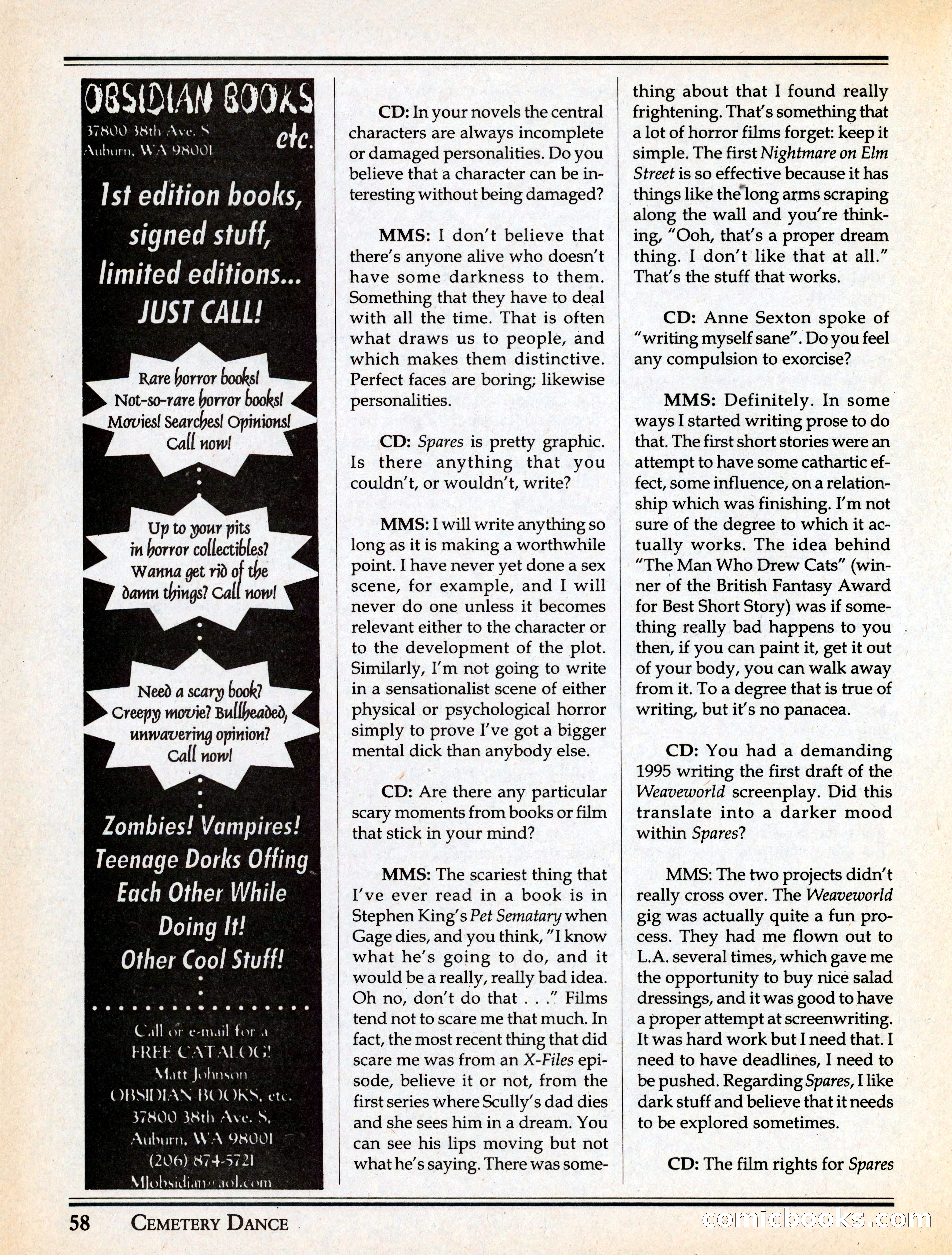 Cemetery Dance #29 — page 60 of 116