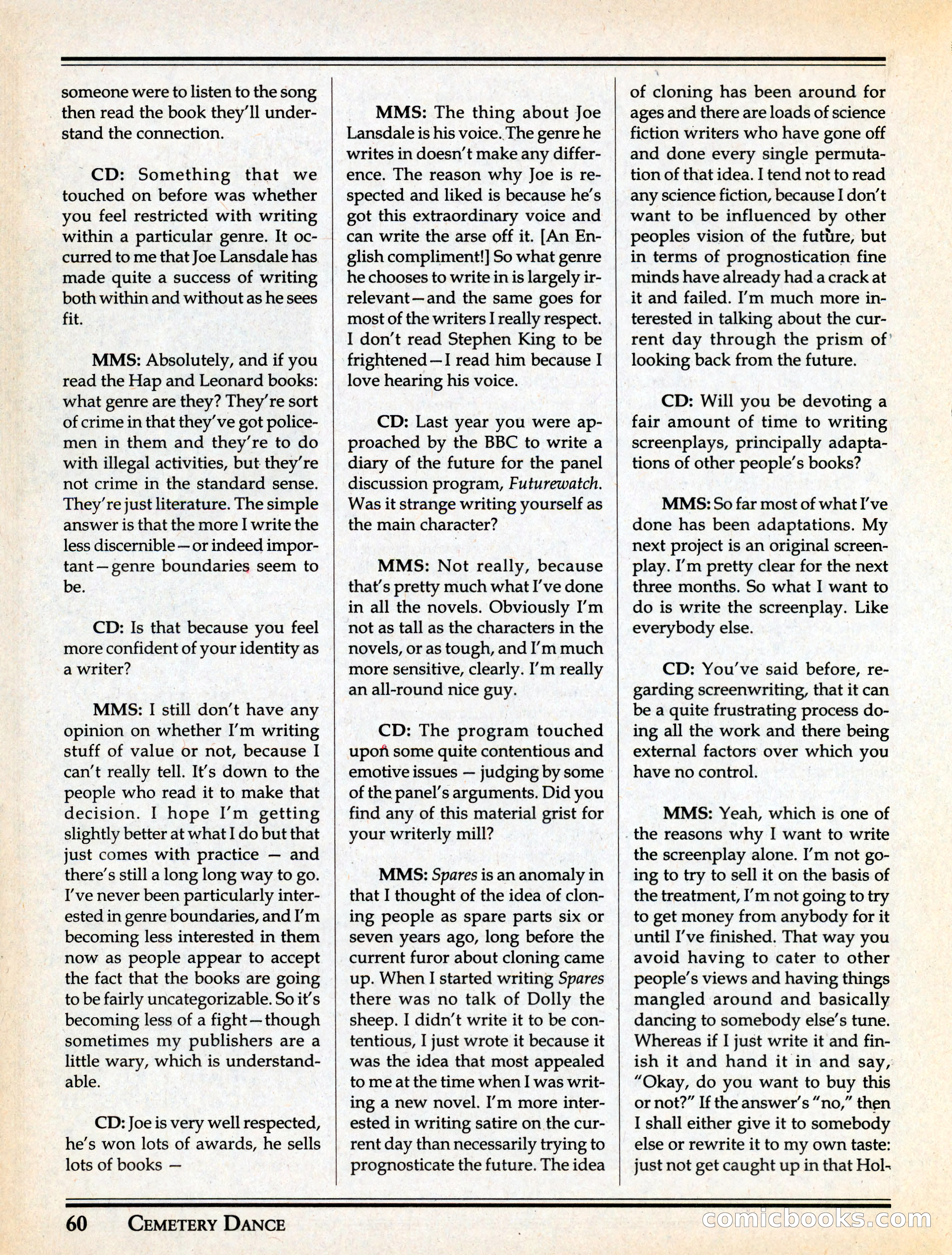 Cemetery Dance #29 — page 62 of 116
