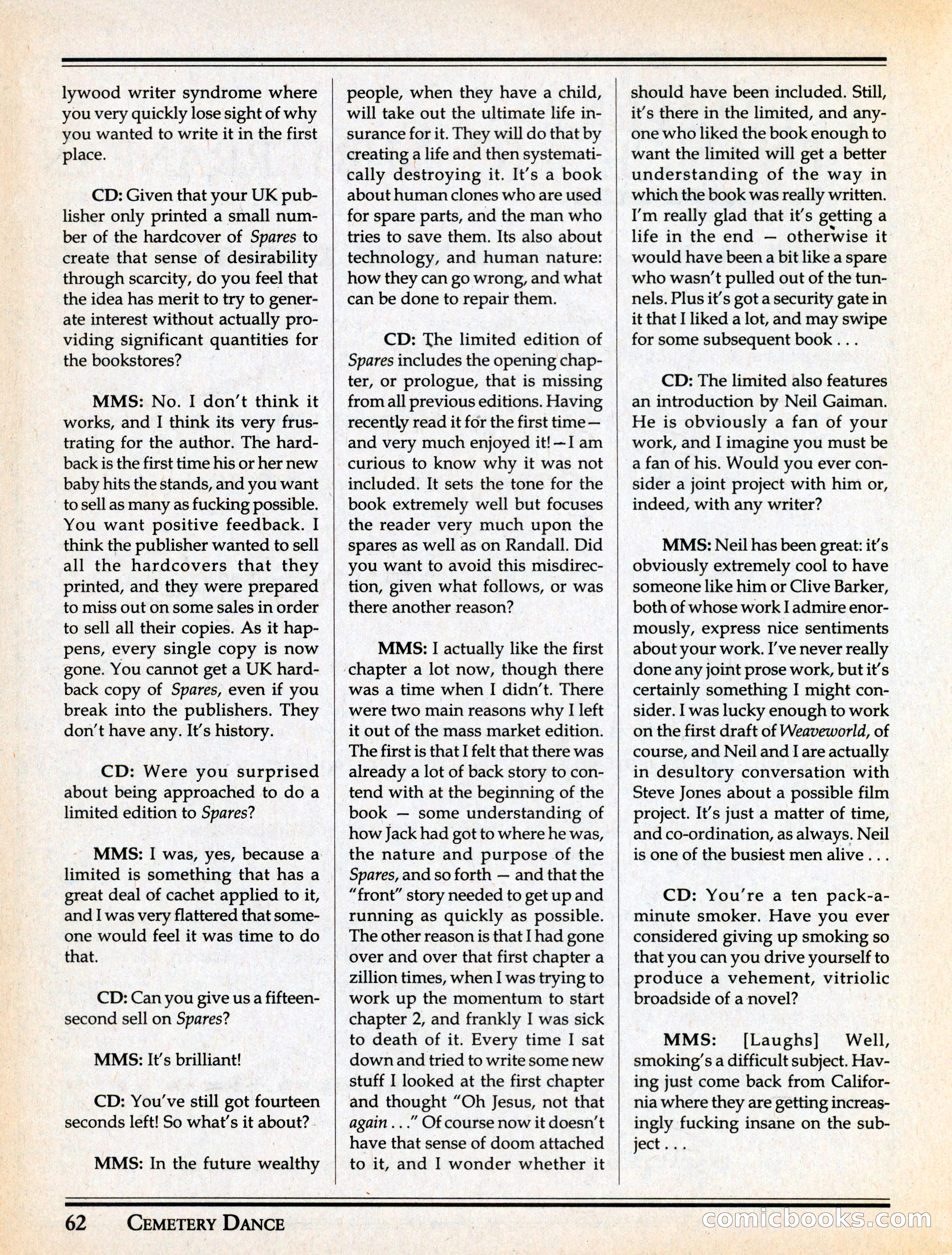Cemetery Dance #29 — page 64 of 116