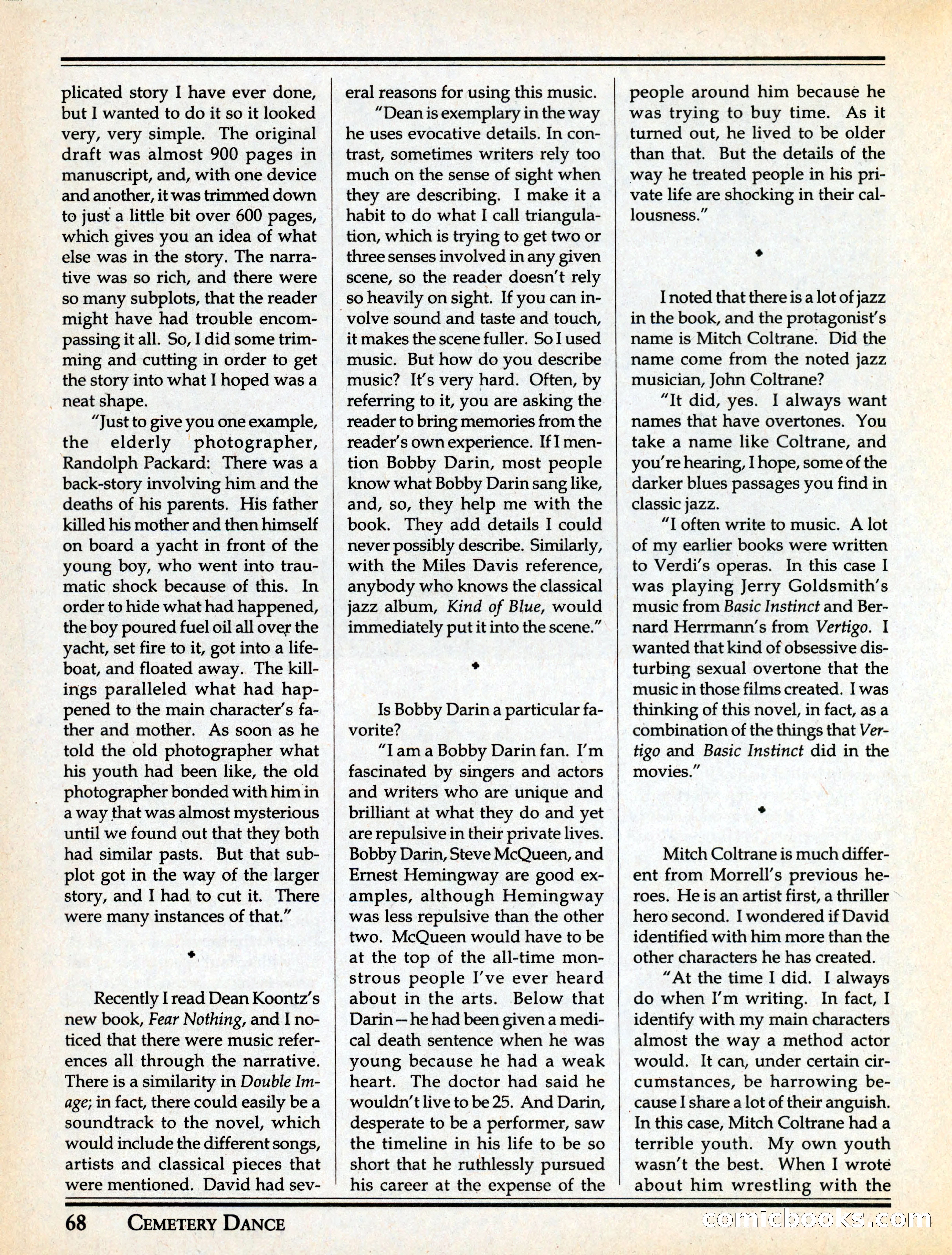 Cemetery Dance #29 — page 70 of 116