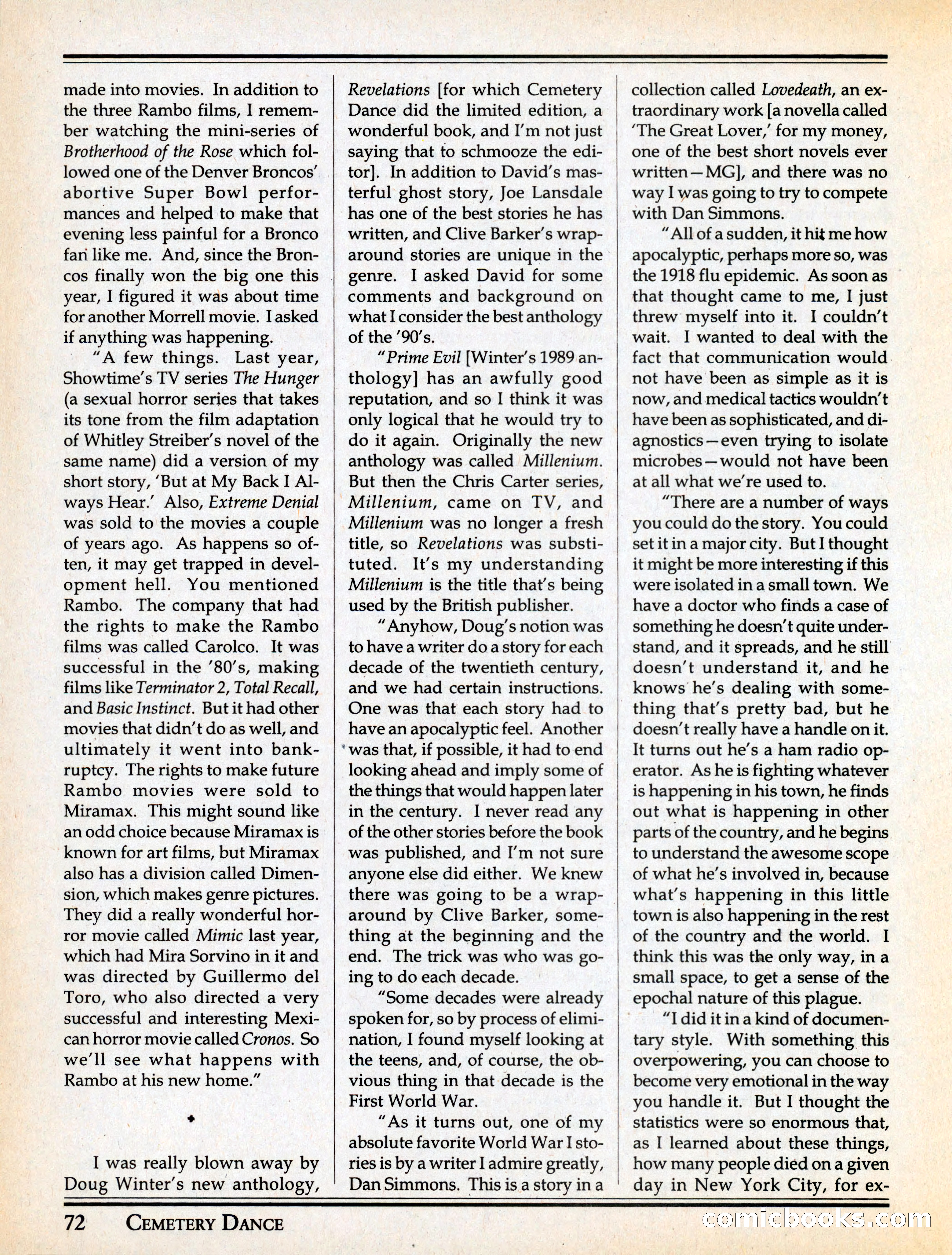 Cemetery Dance #29 — page 74 of 116