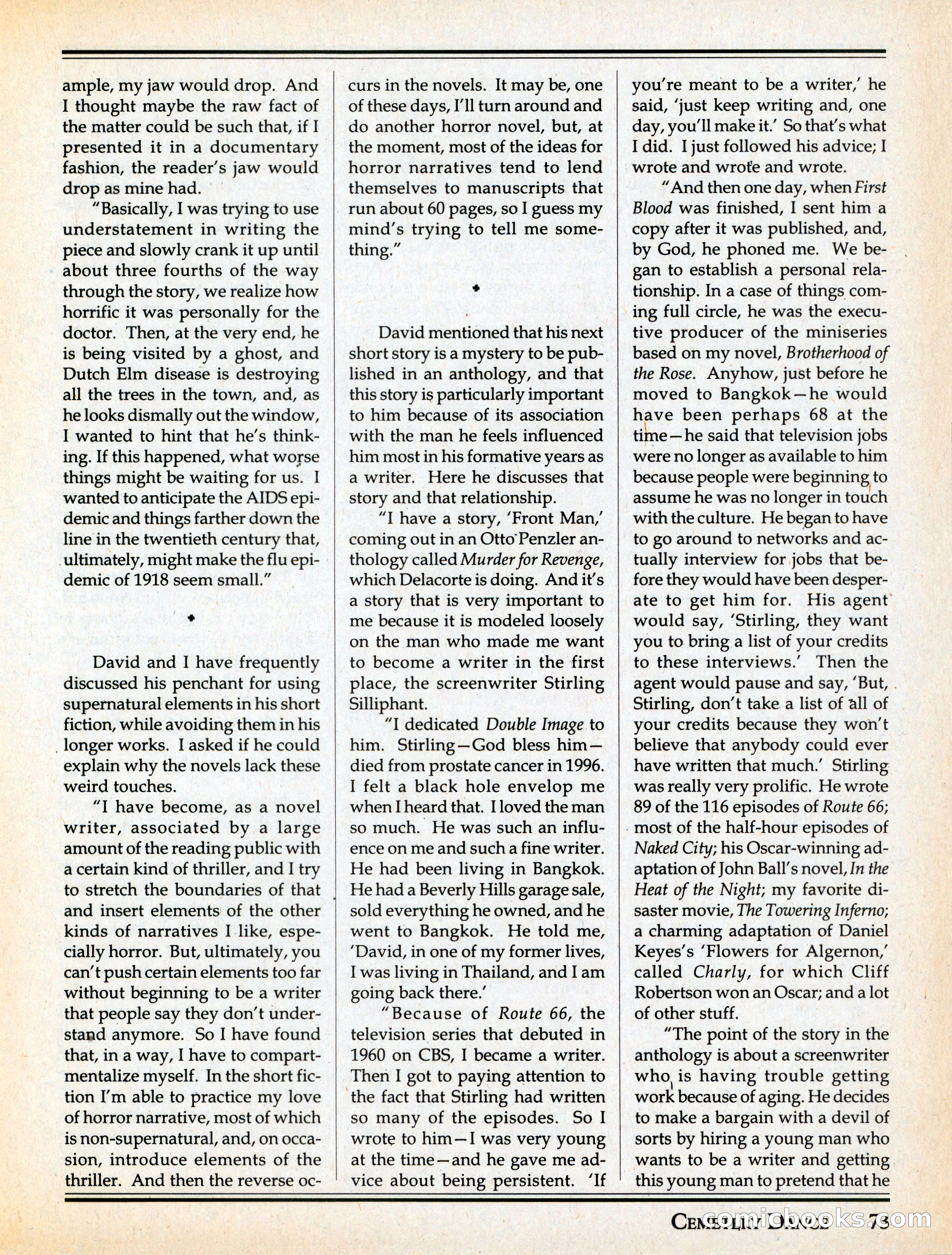 Cemetery Dance #29 — page 75 of 116