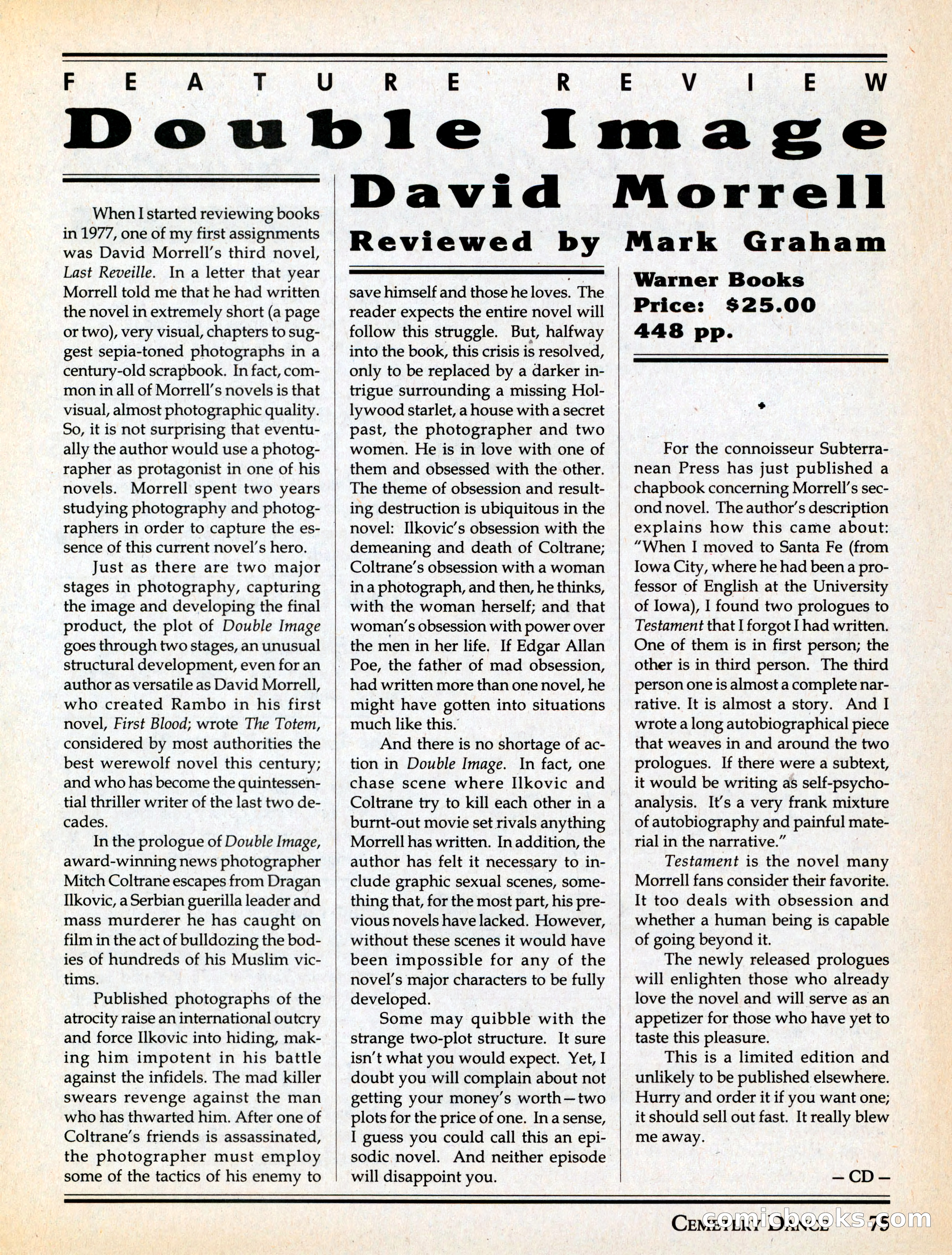 Cemetery Dance #29 — page 77 of 116