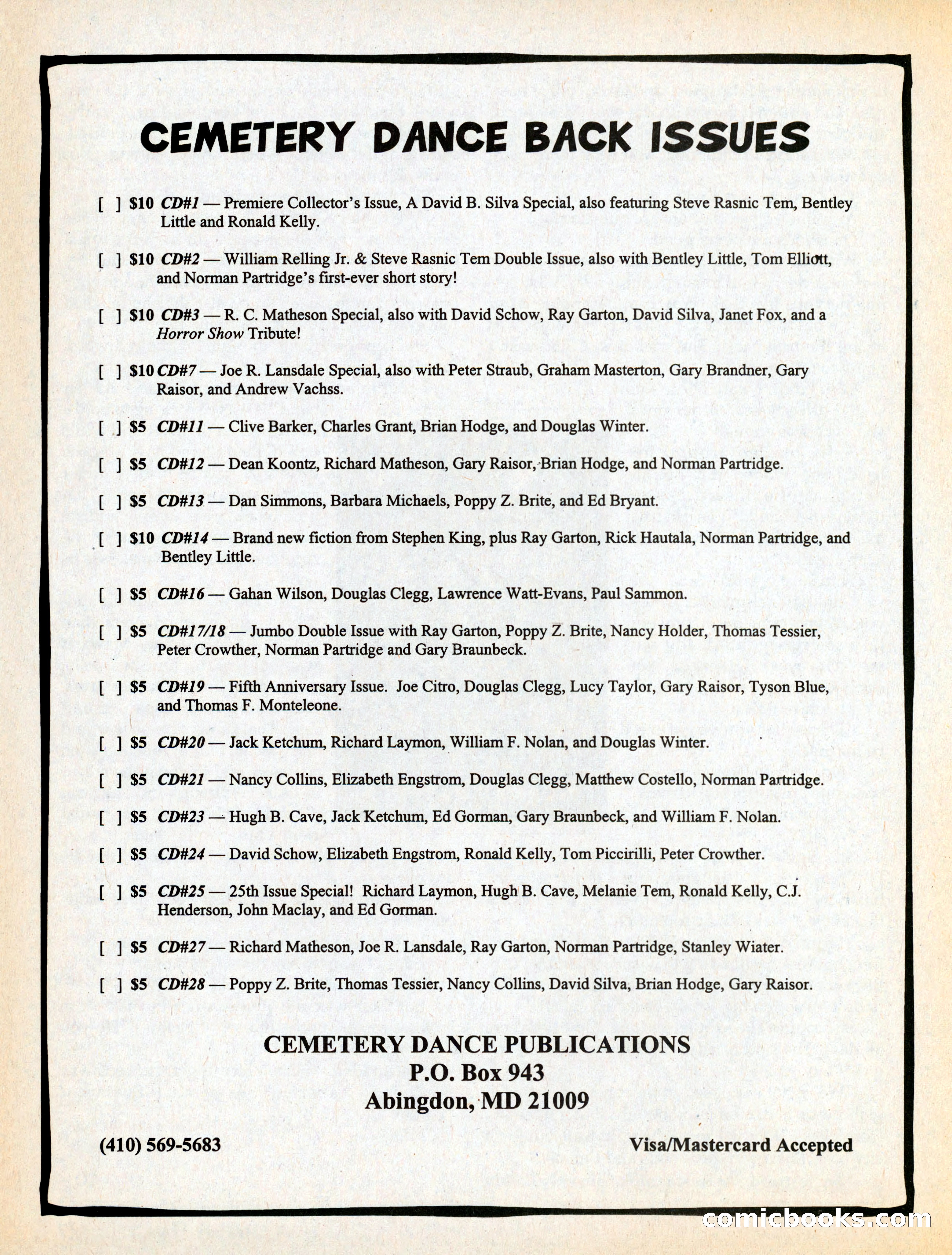 Cemetery Dance #29 — page 82 of 116