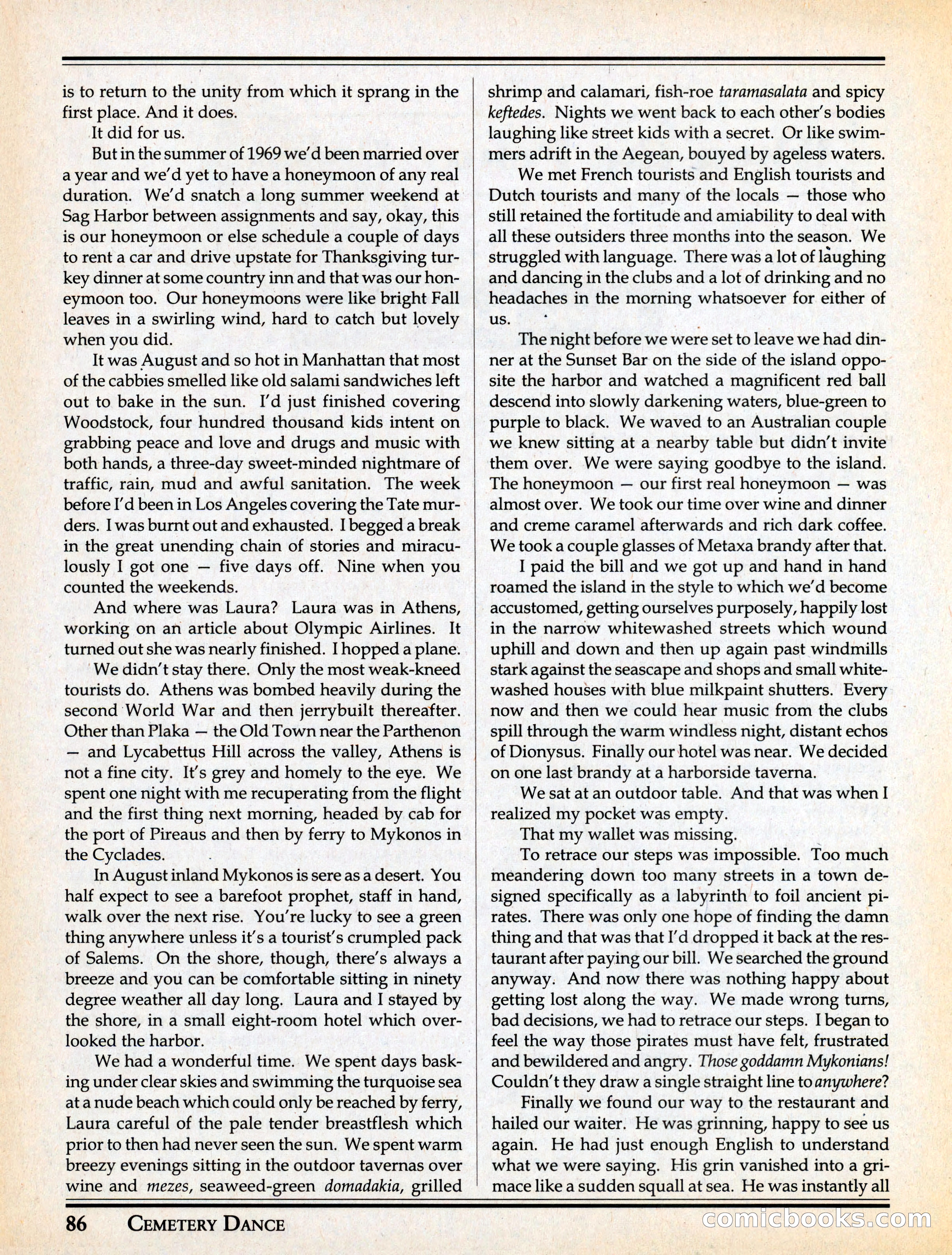 Cemetery Dance #29 — page 88 of 116