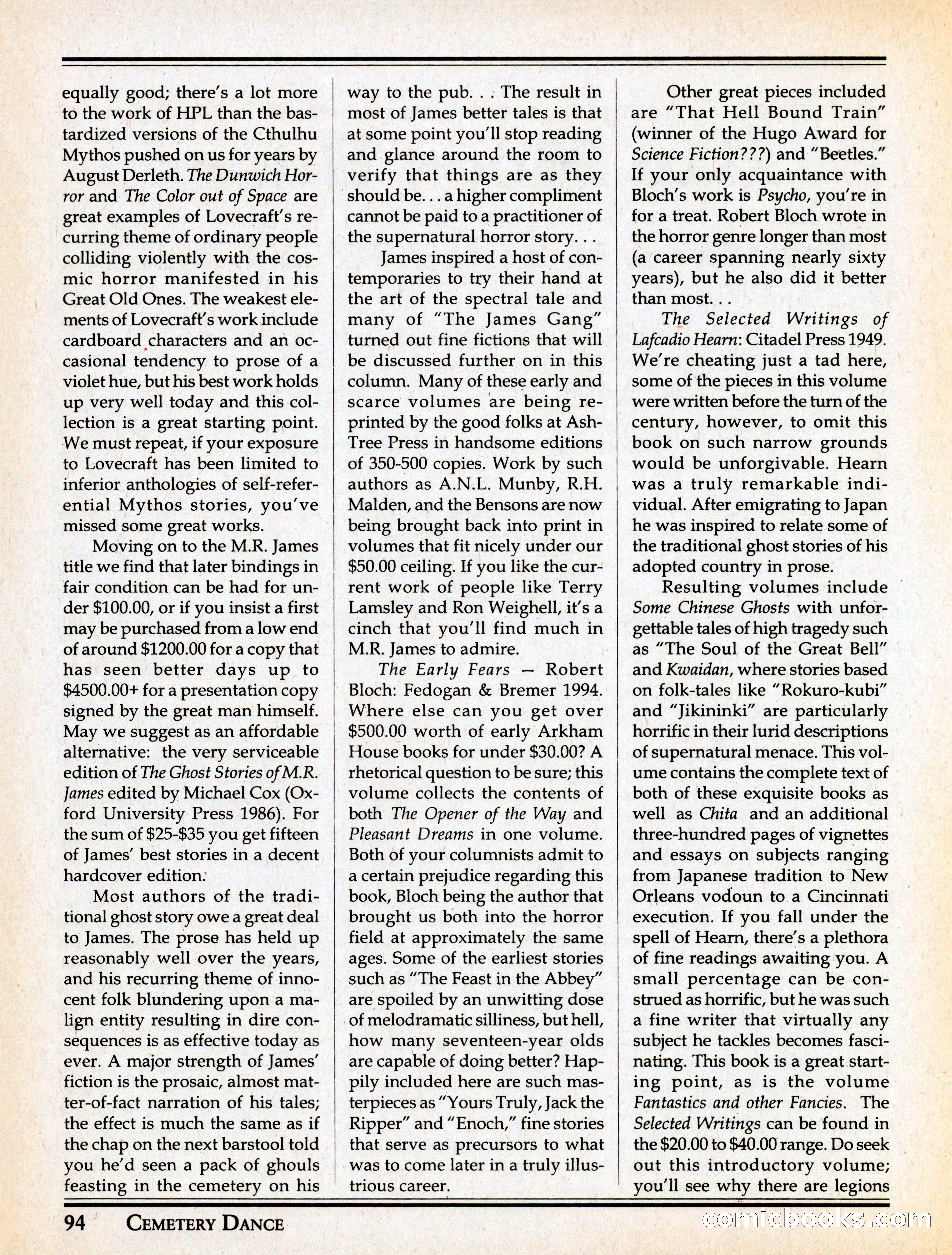 Cemetery Dance #29 — page 96 of 116