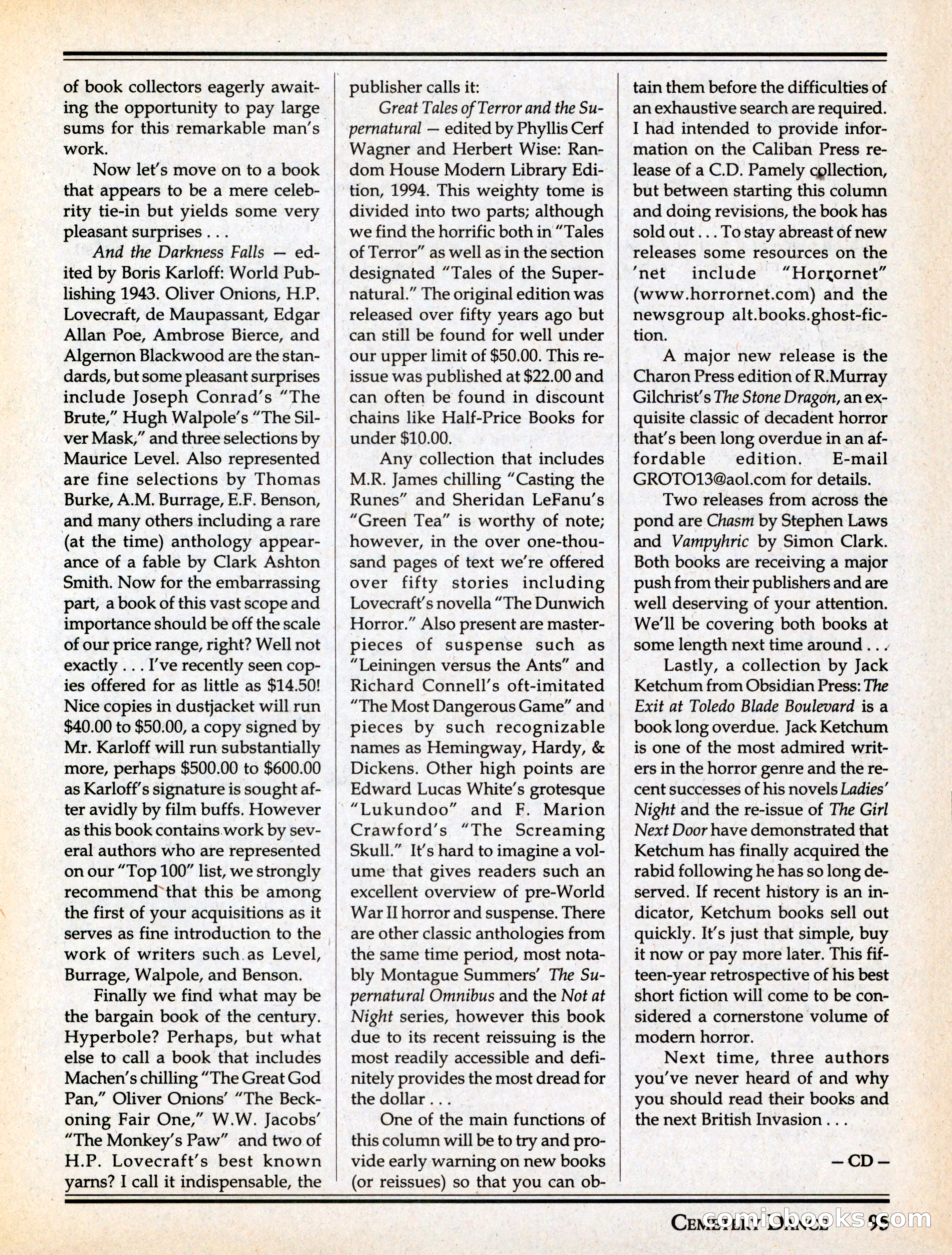 Cemetery Dance #29 — page 97 of 116