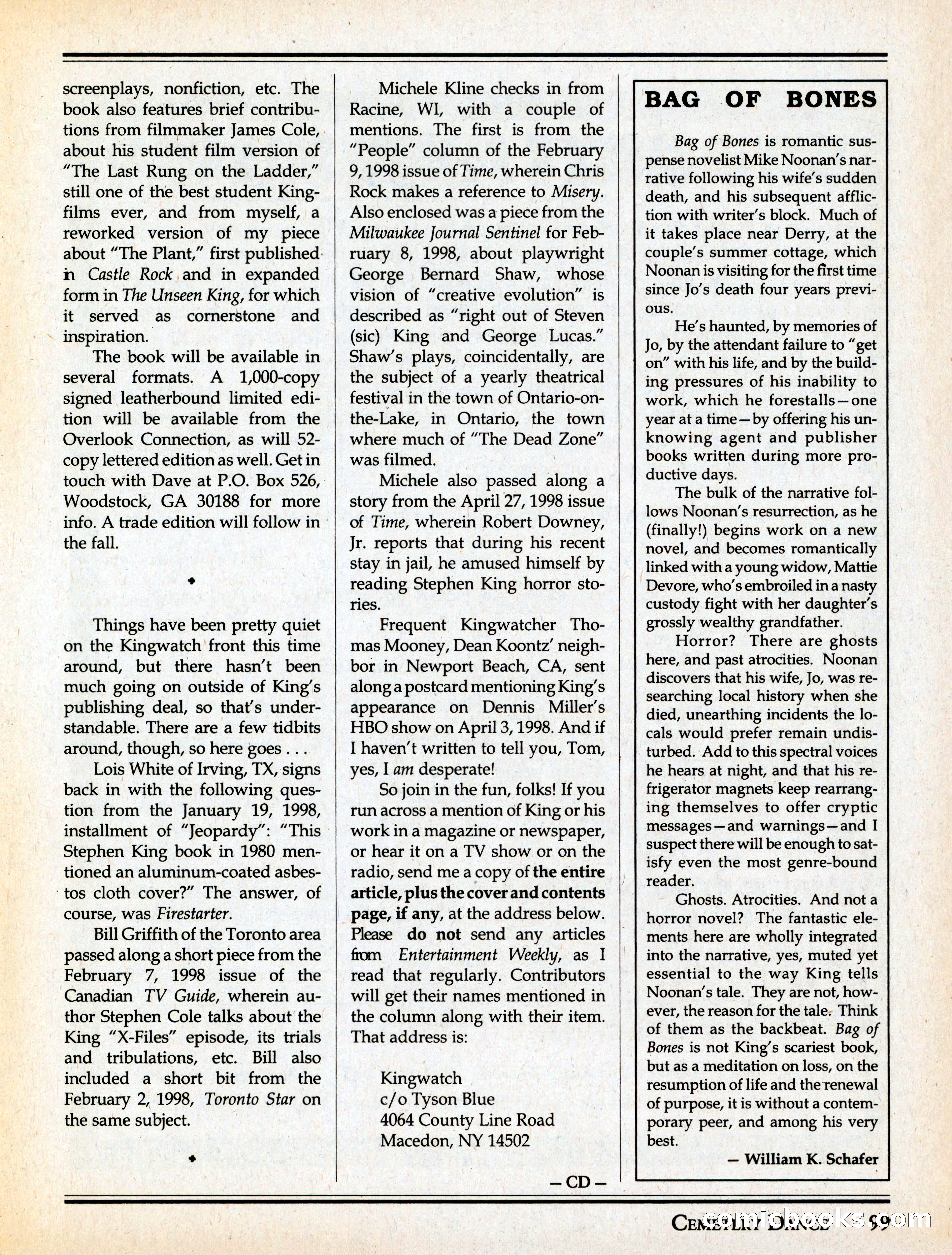 Cemetery Dance #29 — page 101 of 116