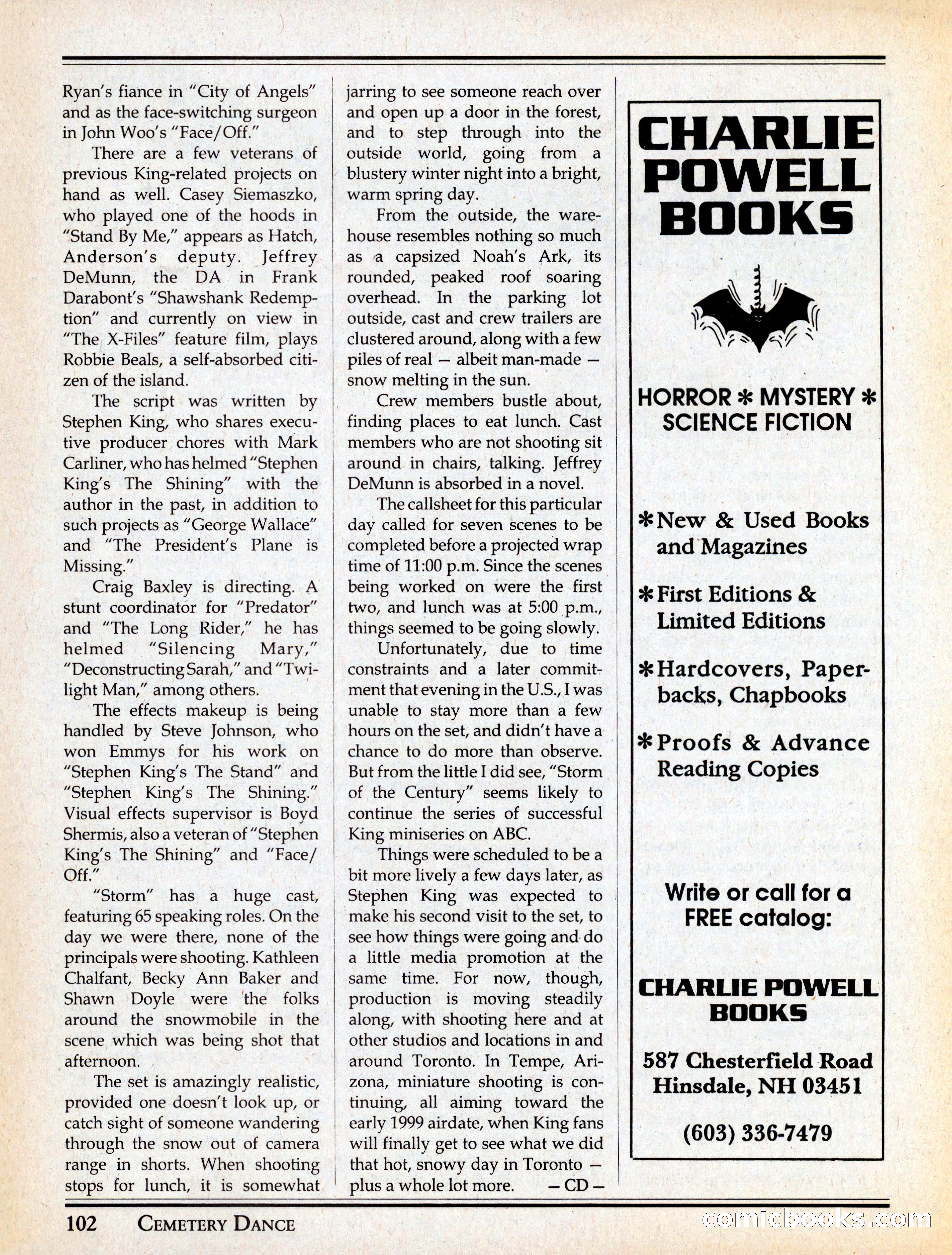 Cemetery Dance #29 — page 104 of 116