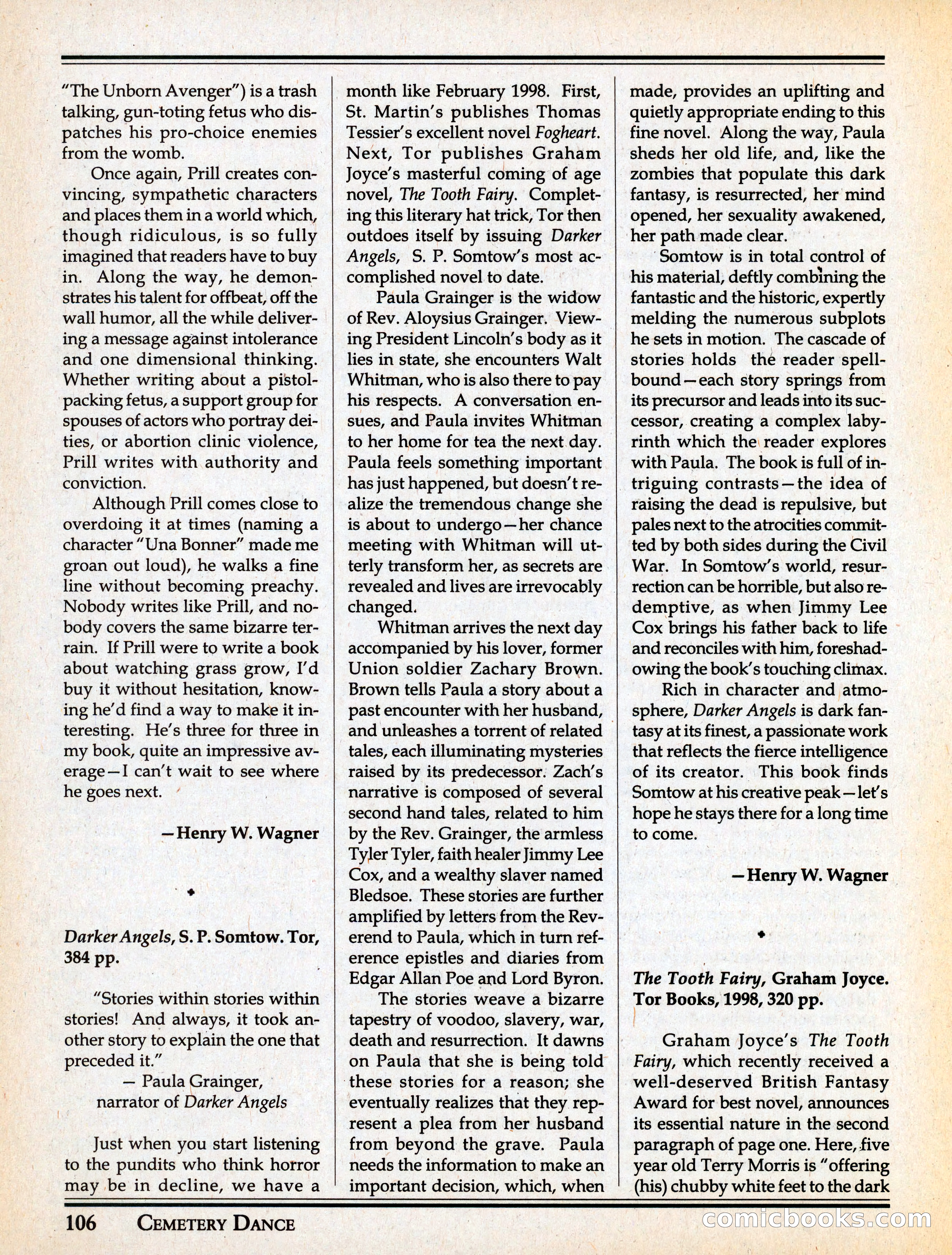 Cemetery Dance #29 — page 108 of 116