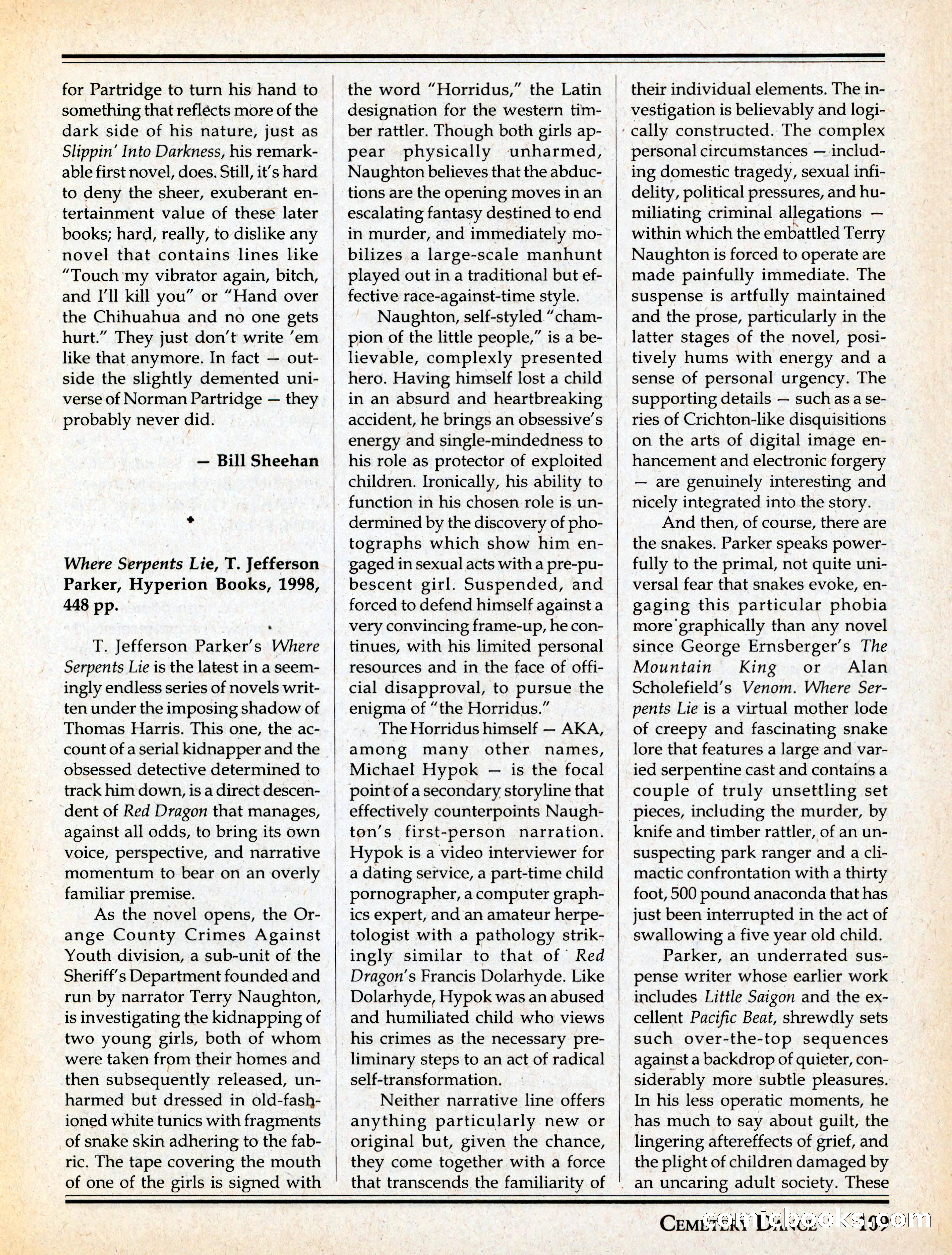 Cemetery Dance #29 — page 111 of 116