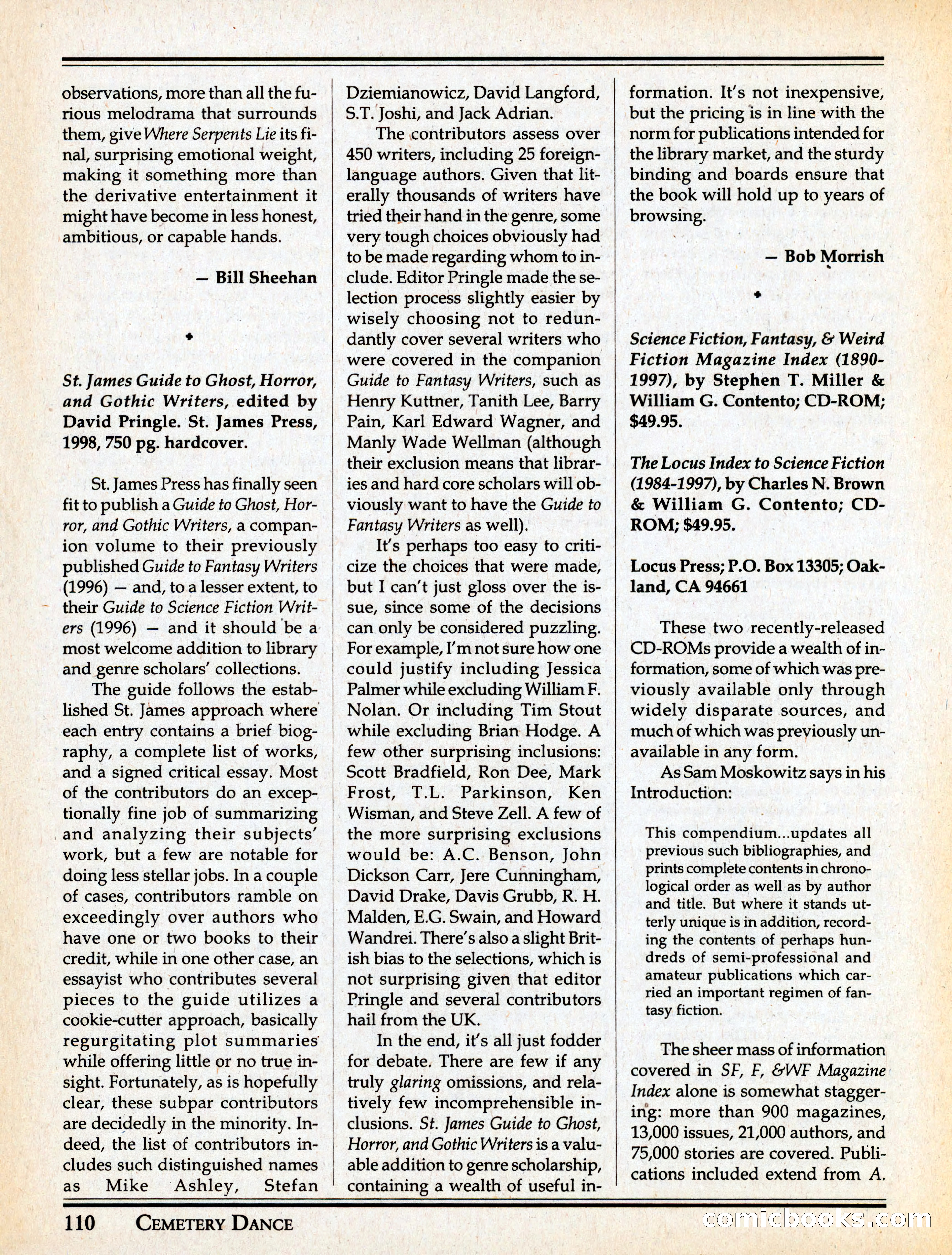 Cemetery Dance #29 — page 112 of 116