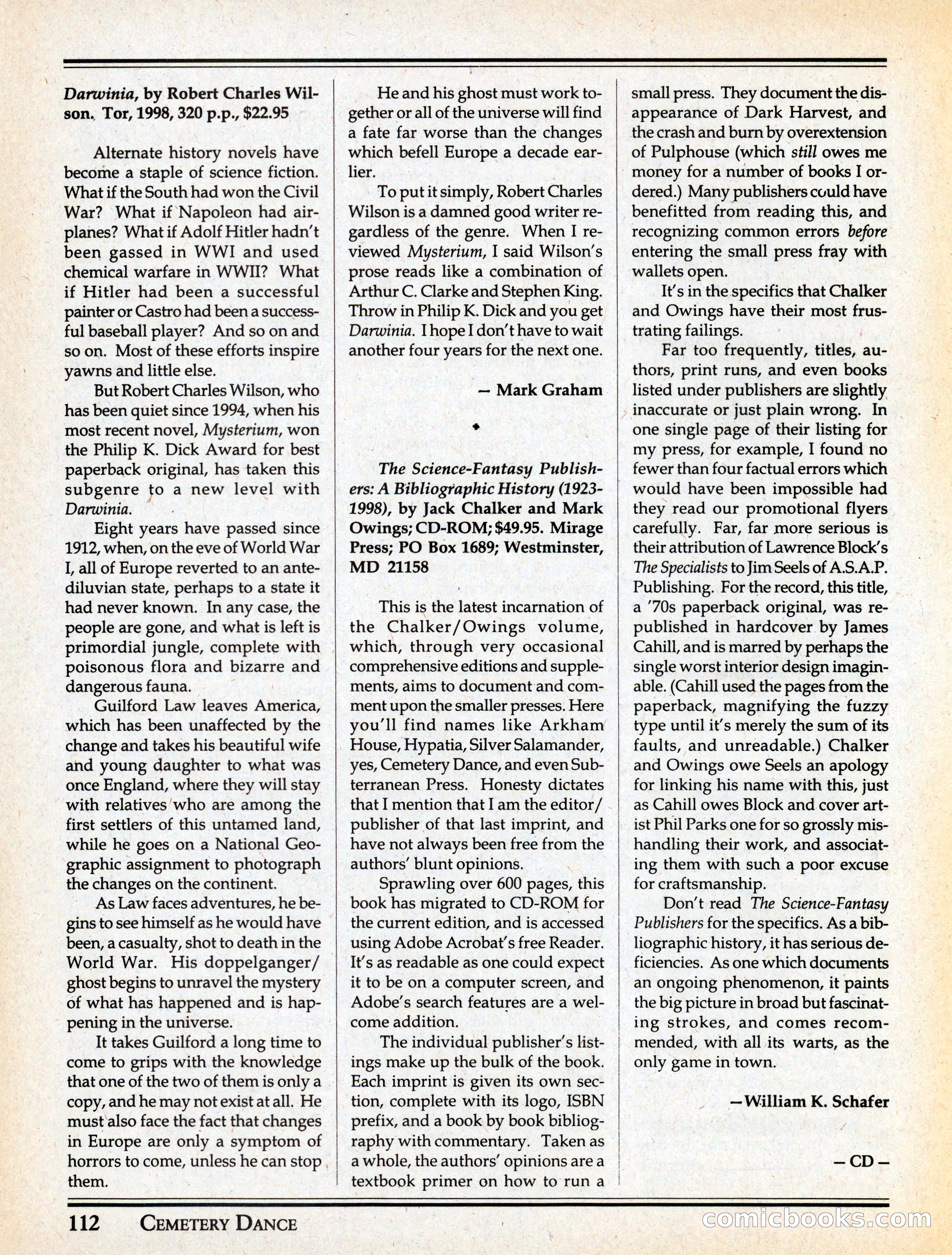 Cemetery Dance #29 — page 114 of 116