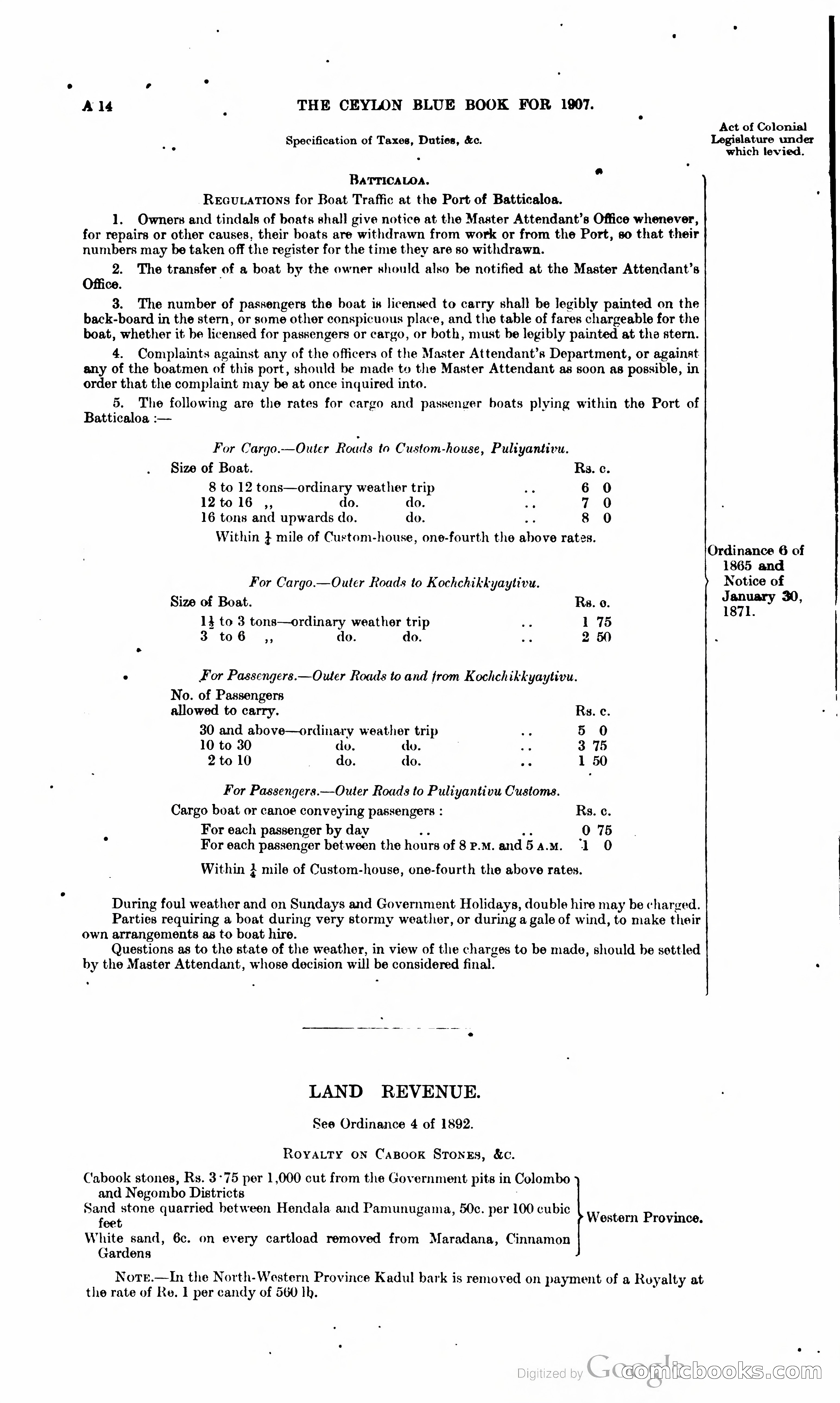 Ceylon Blue Book — page 31 of 395
