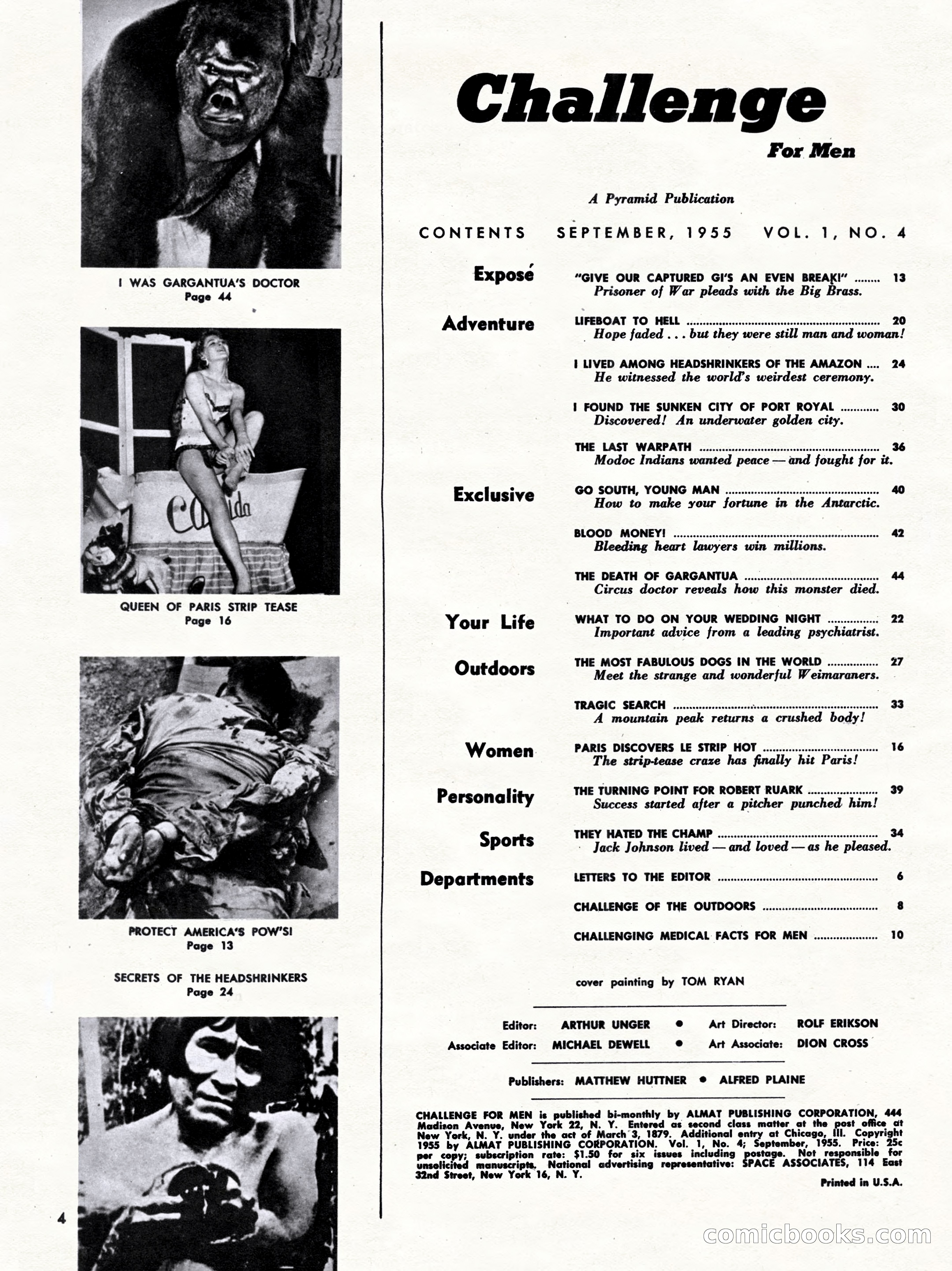 Challenge For Men, September 1955 — page 4 of 84