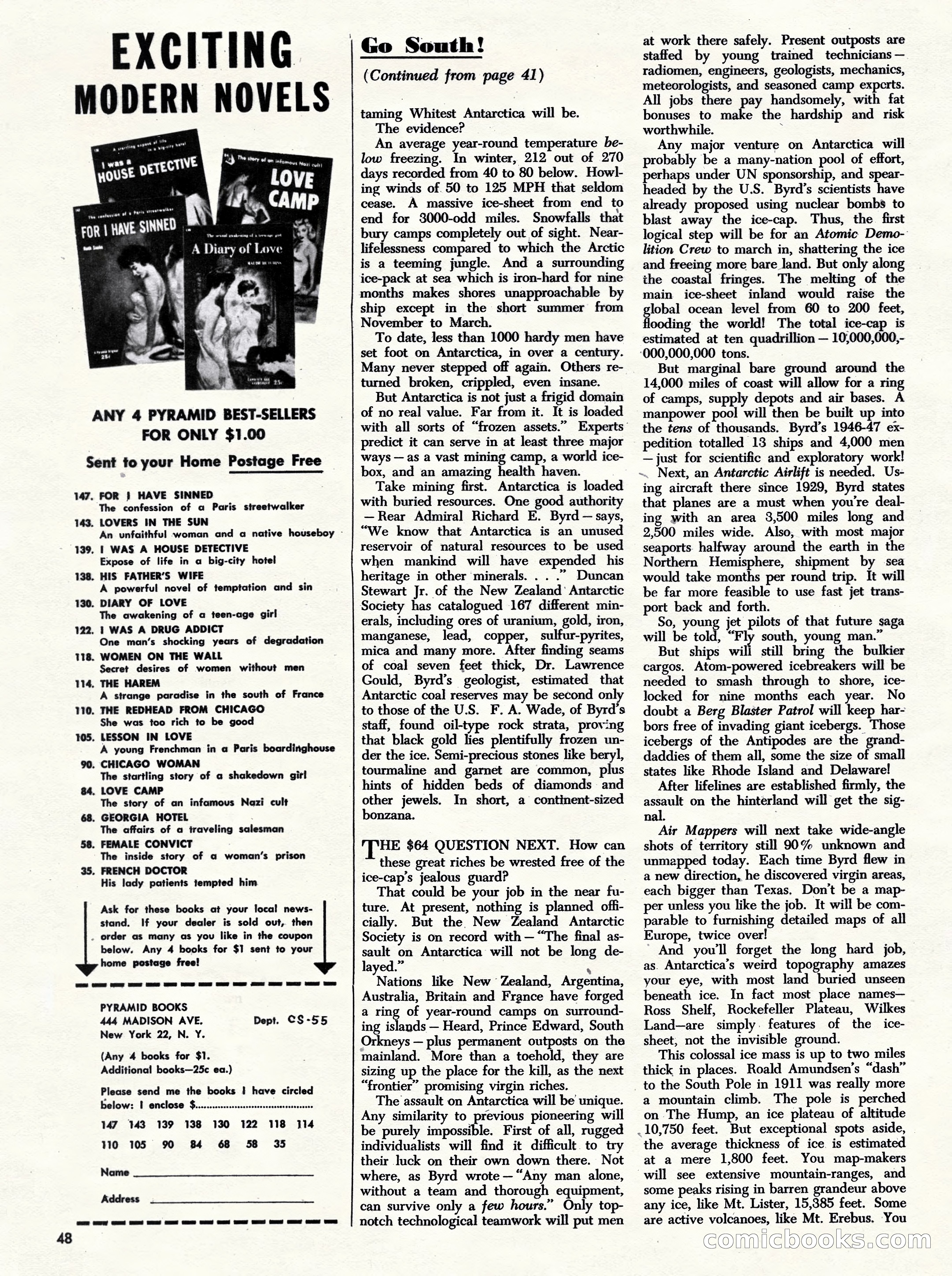 Challenge For Men, September 1955 — page 48 of 84