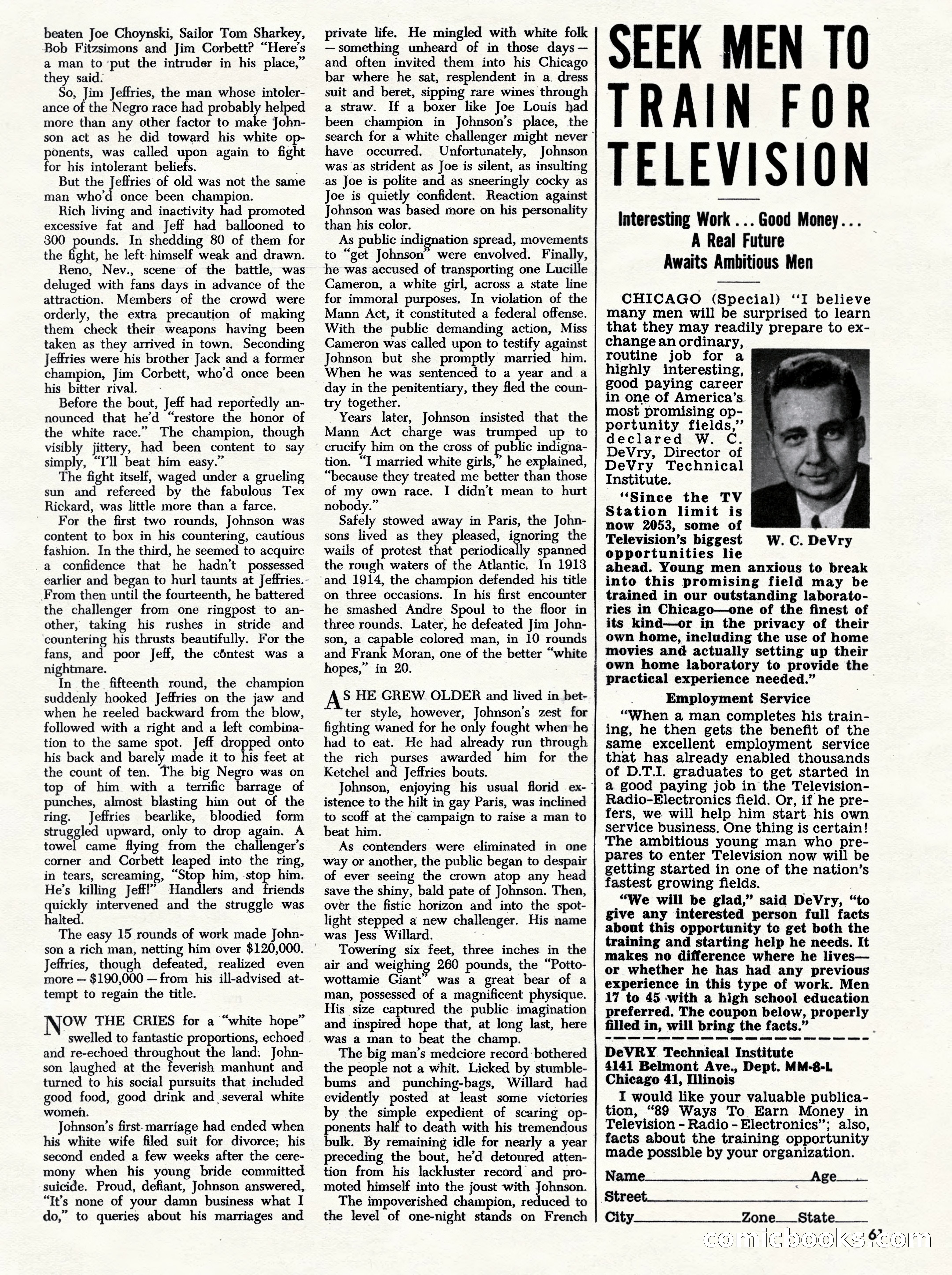 Challenge For Men, September 1955 — page 61 of 84
