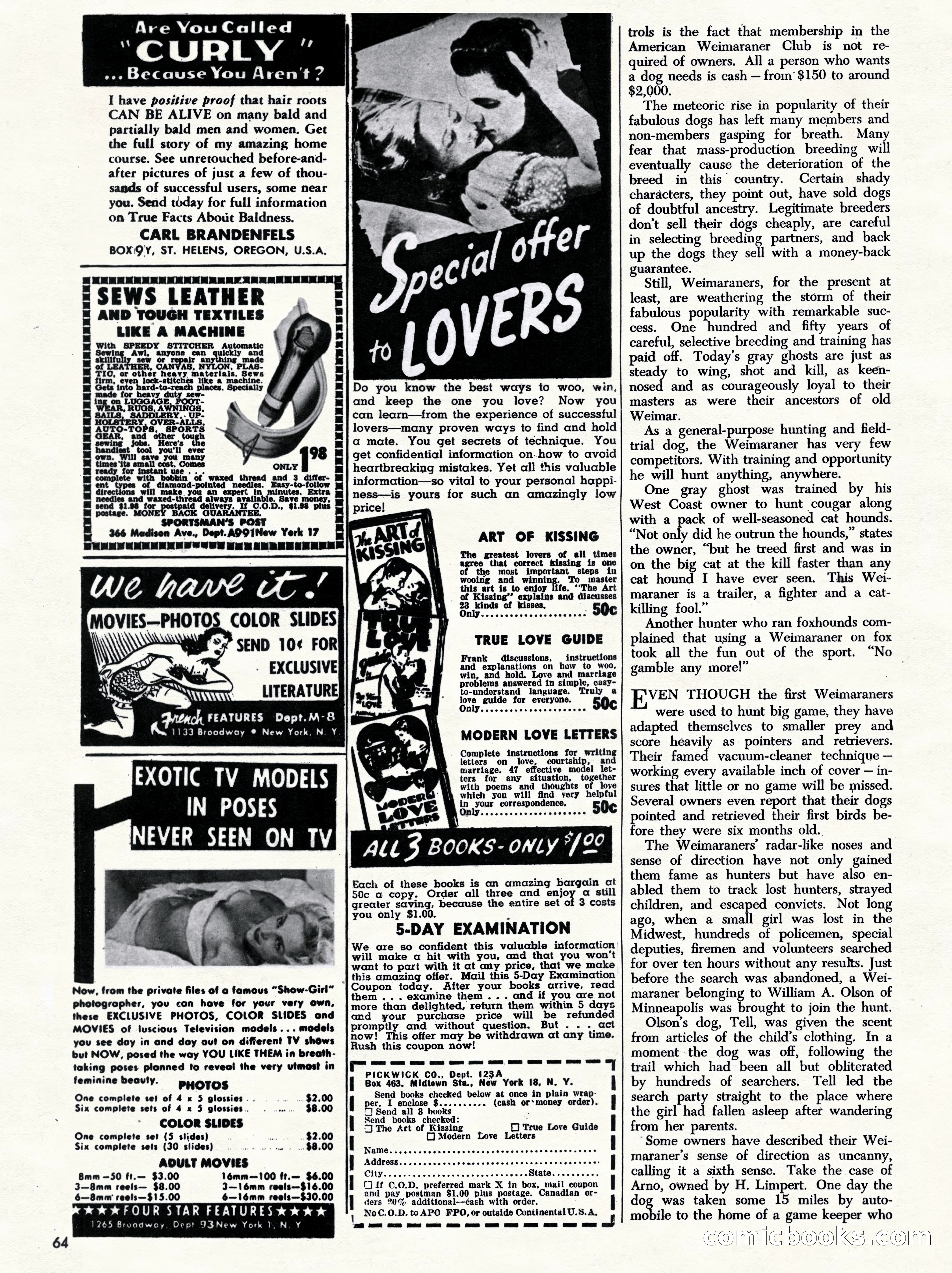 Challenge For Men, September 1955 — page 64 of 84