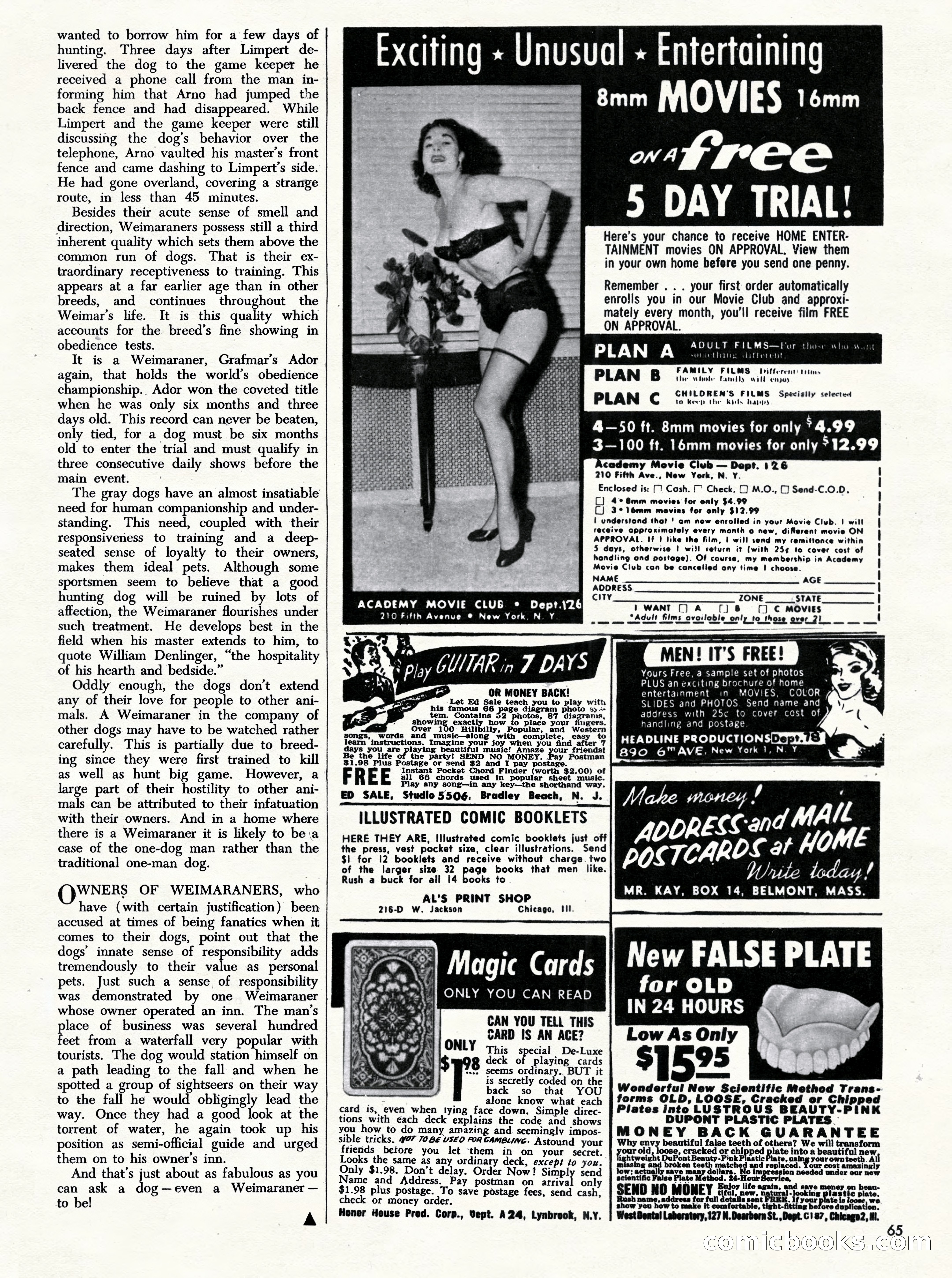 Challenge For Men, September 1955 — page 65 of 84