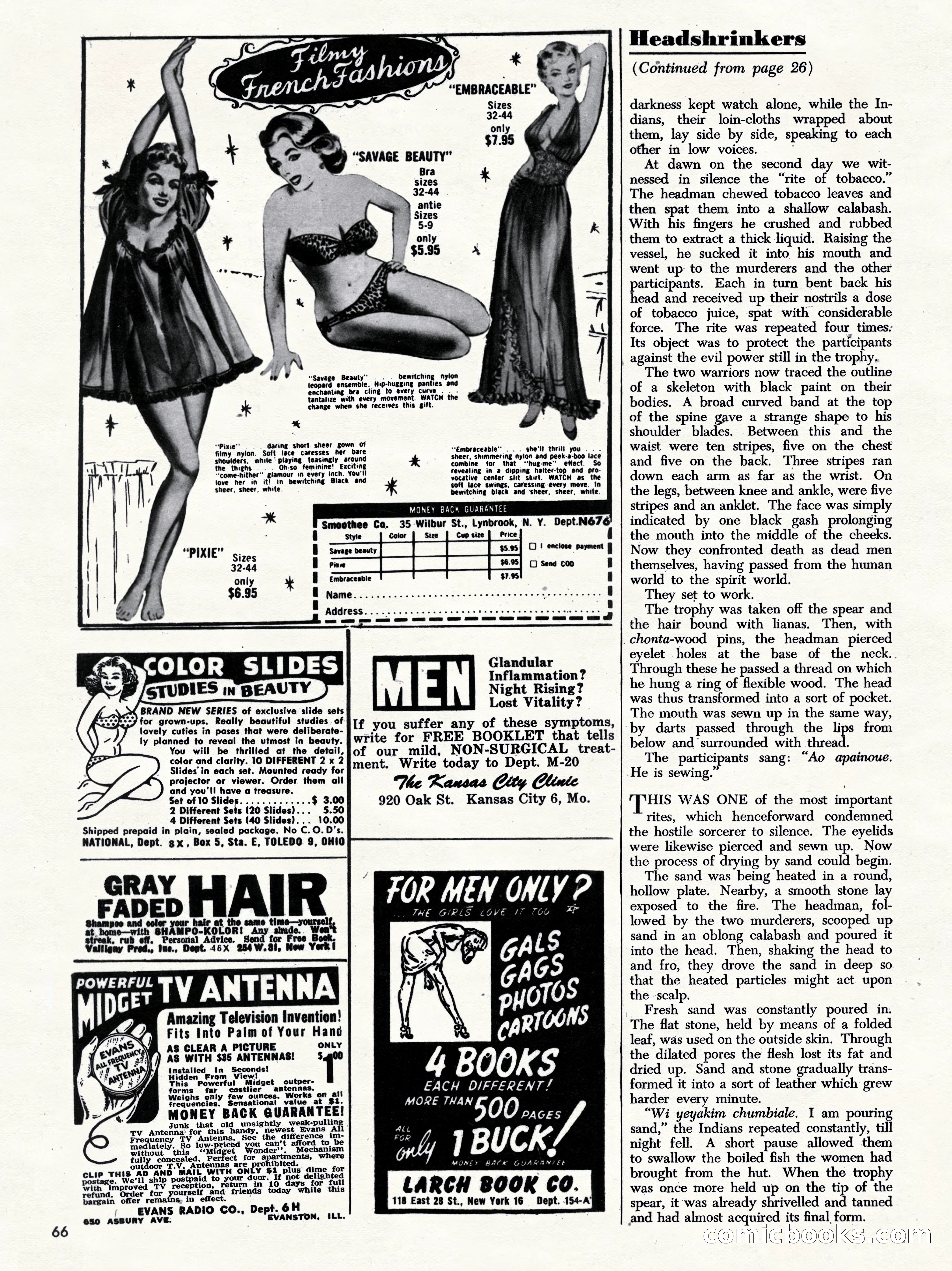Challenge For Men, September 1955 — page 66 of 84