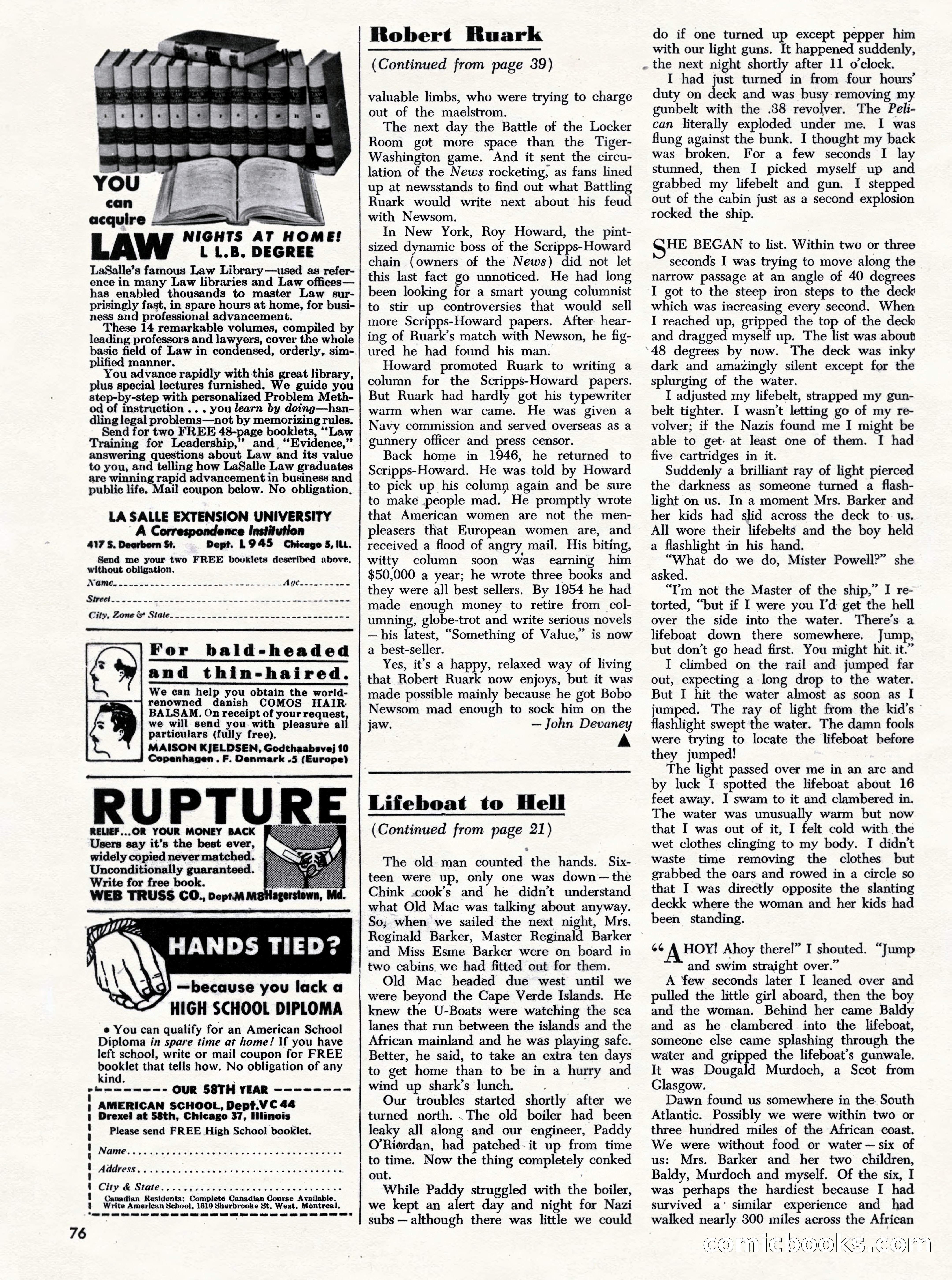 Challenge For Men, September 1955 — page 76 of 84