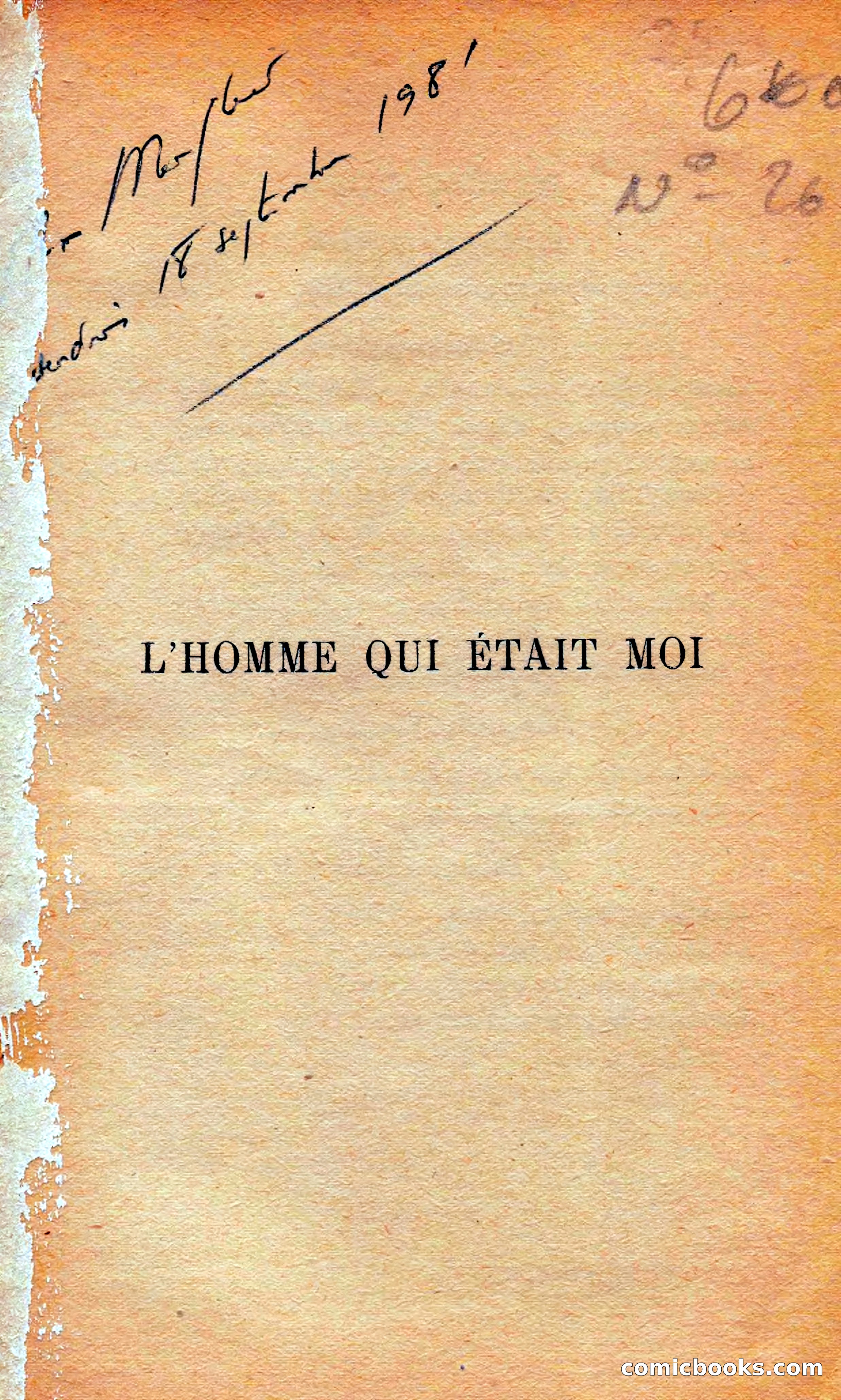L'homme Qui Était Moi — page 3 of 309