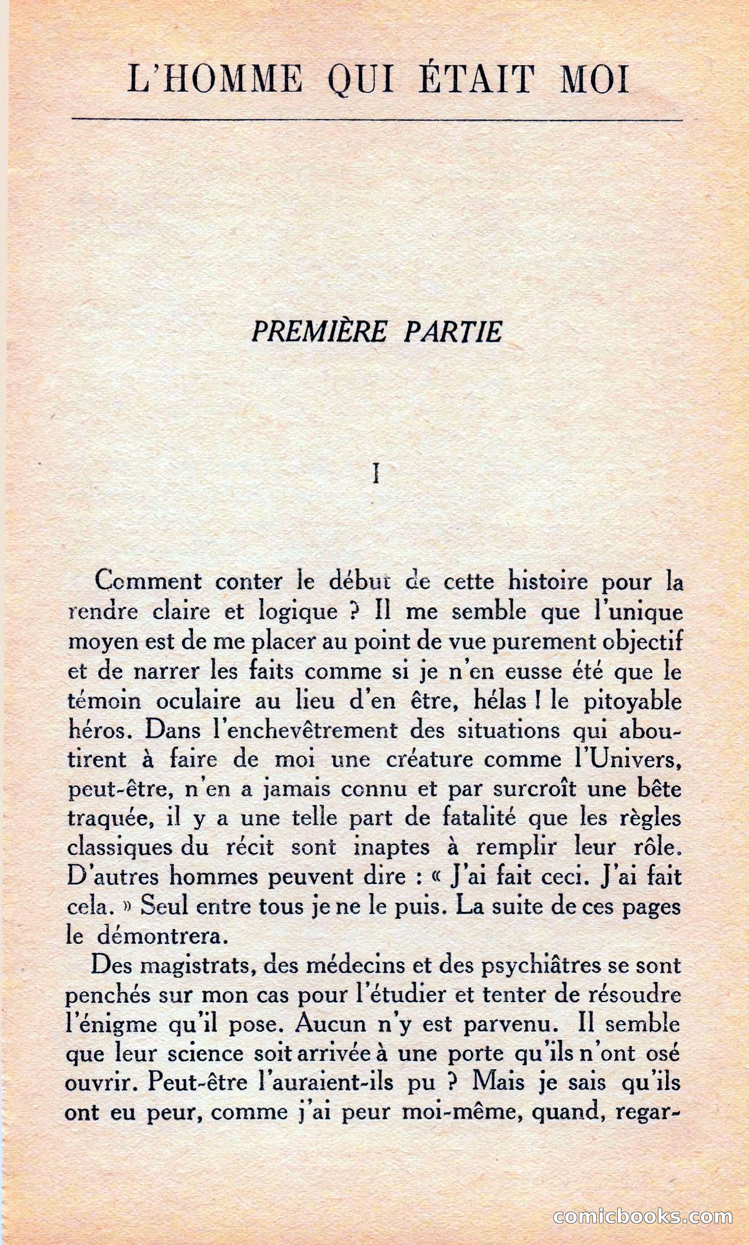 L'homme Qui Était Moi — page 7 of 309