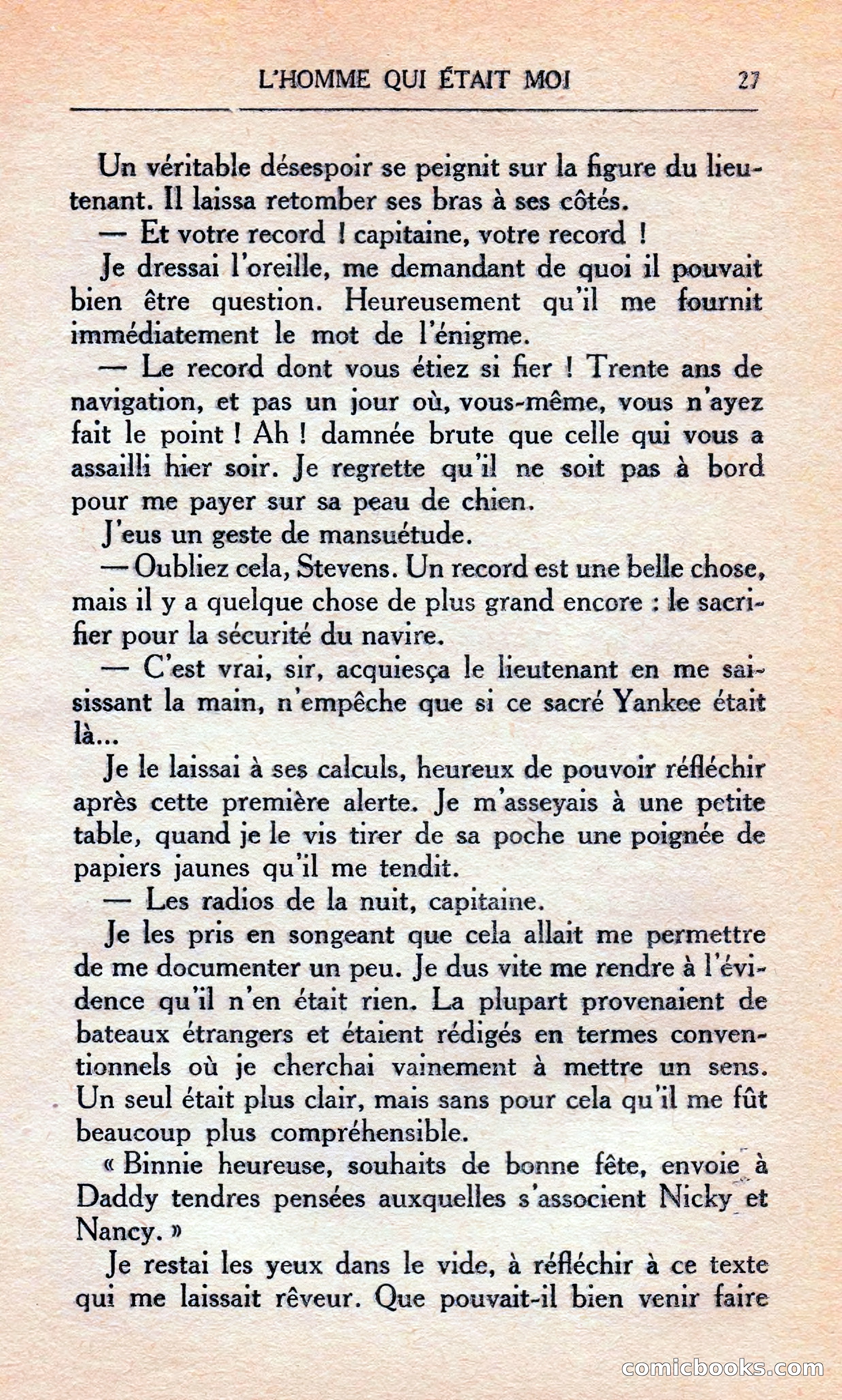 L'homme Qui Était Moi — page 33 of 309