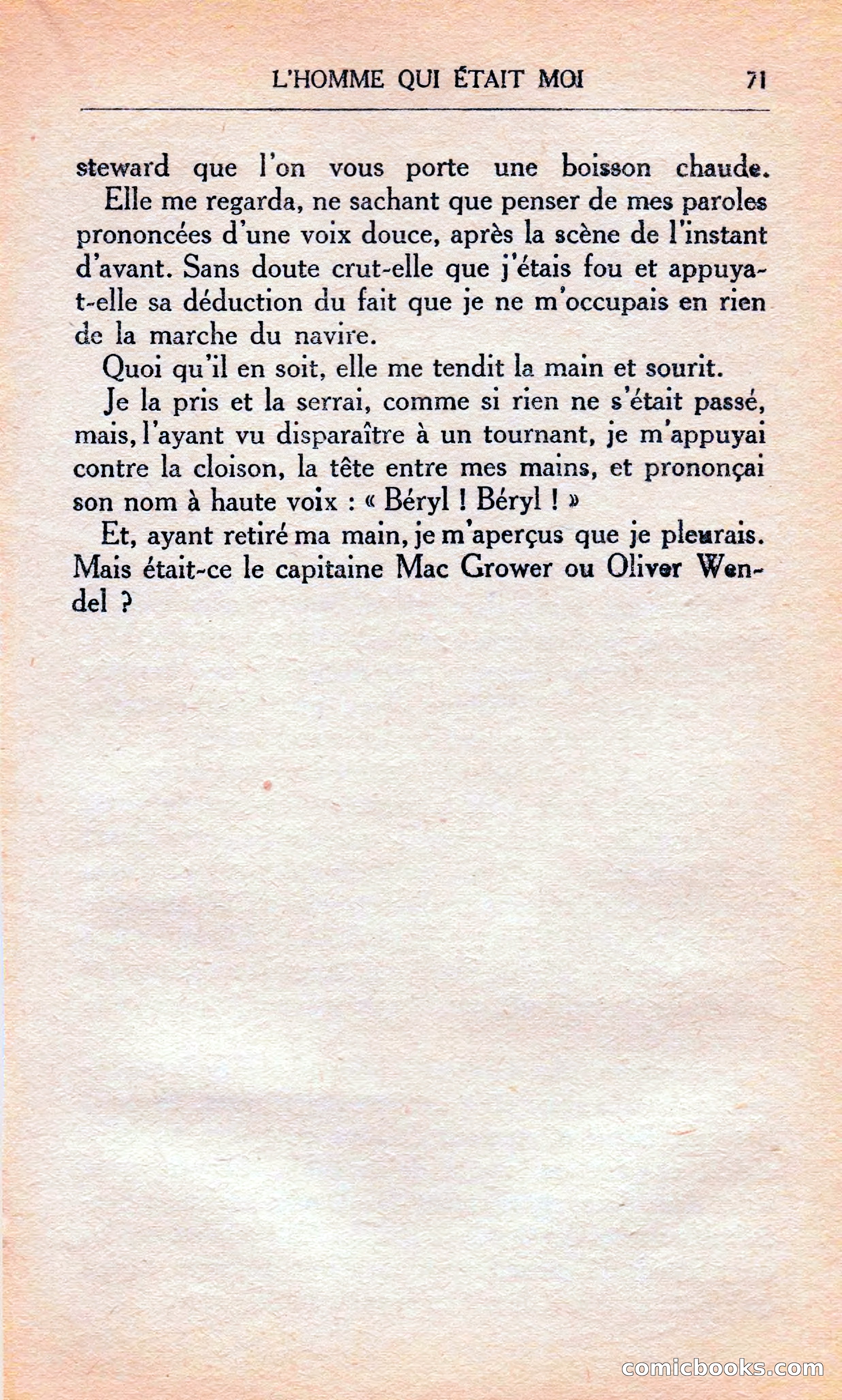 L'homme Qui Était Moi — page 77 of 309