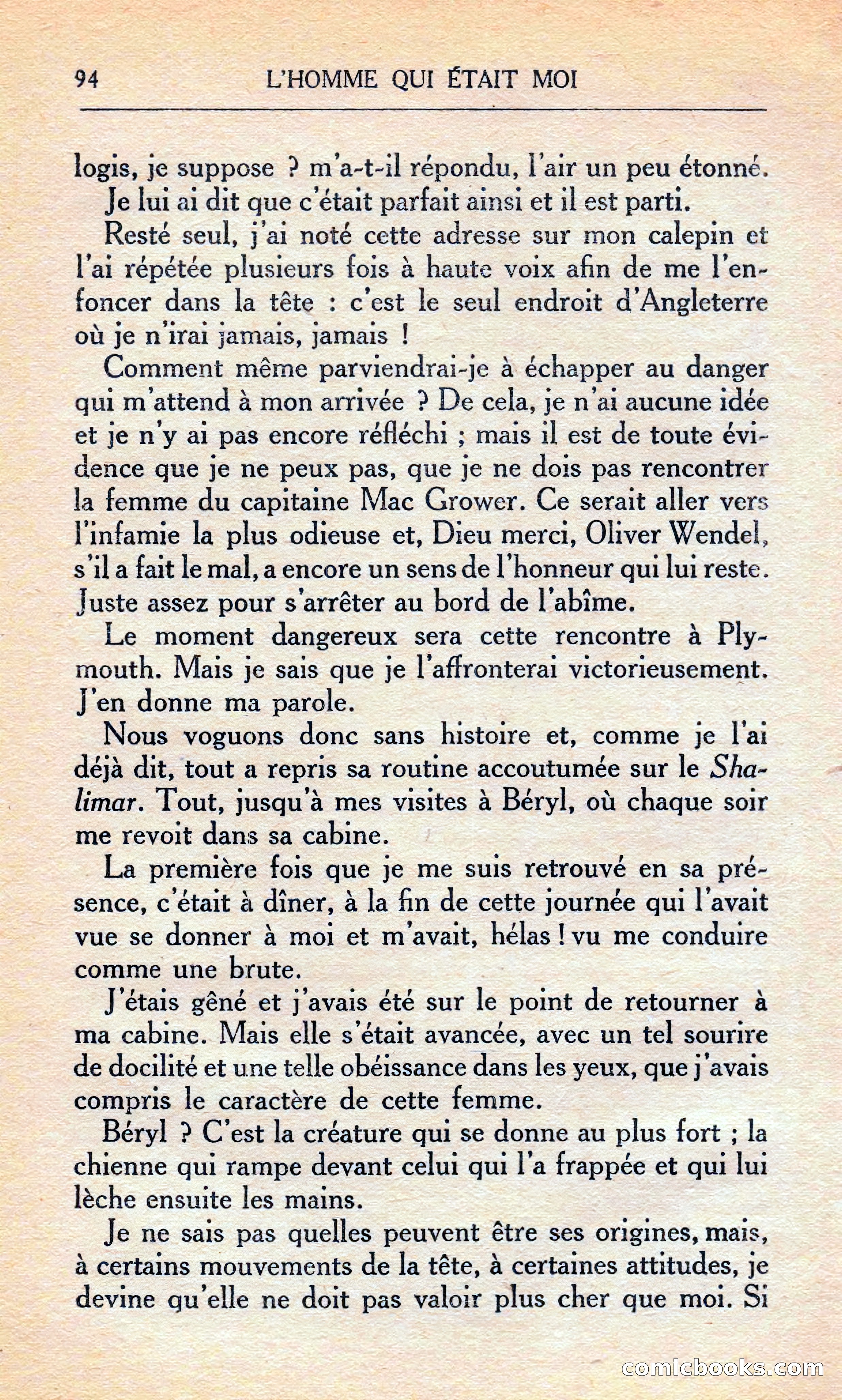 L'homme Qui Était Moi — page 100 of 309