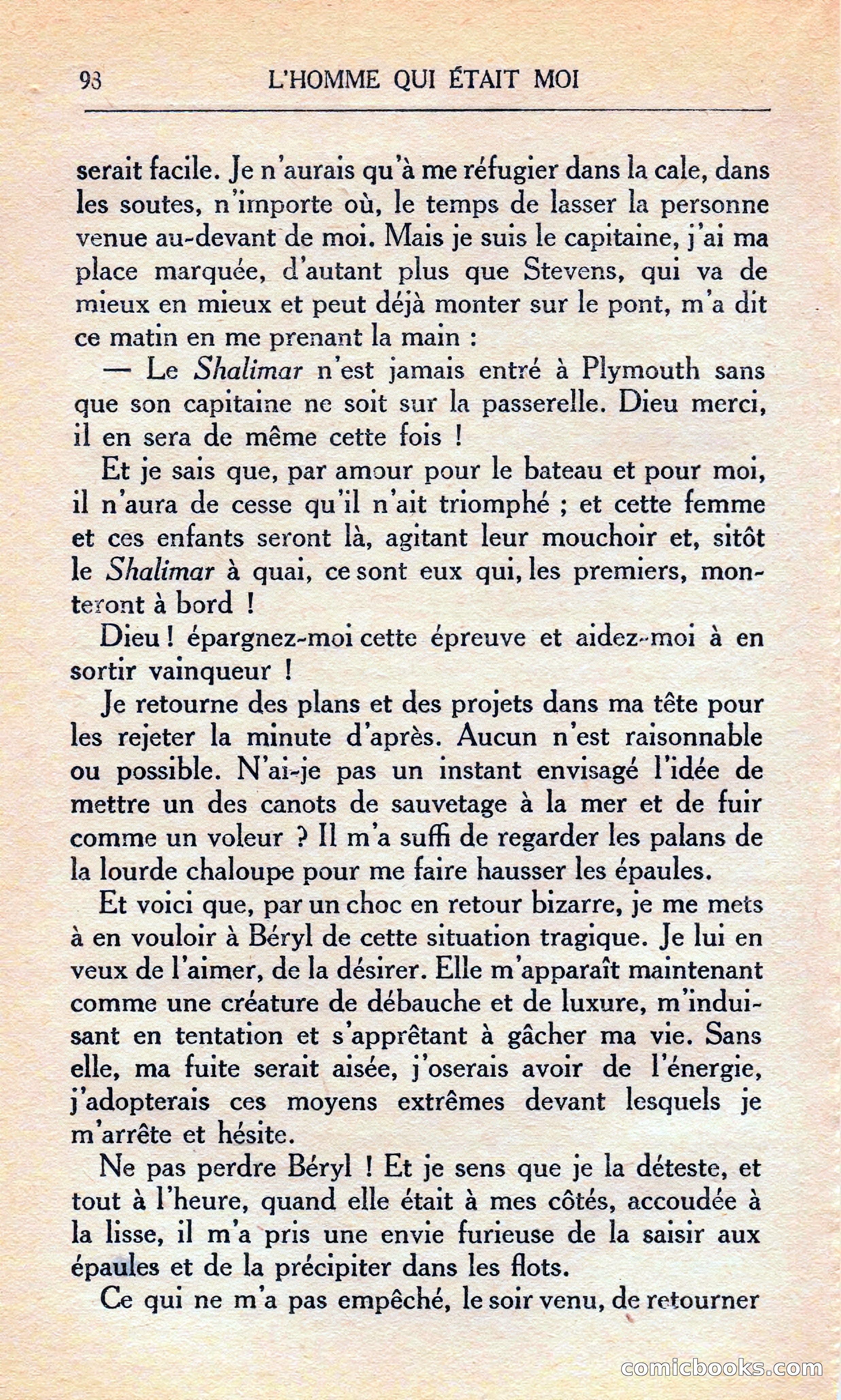 L'homme Qui Était Moi — page 104 of 309