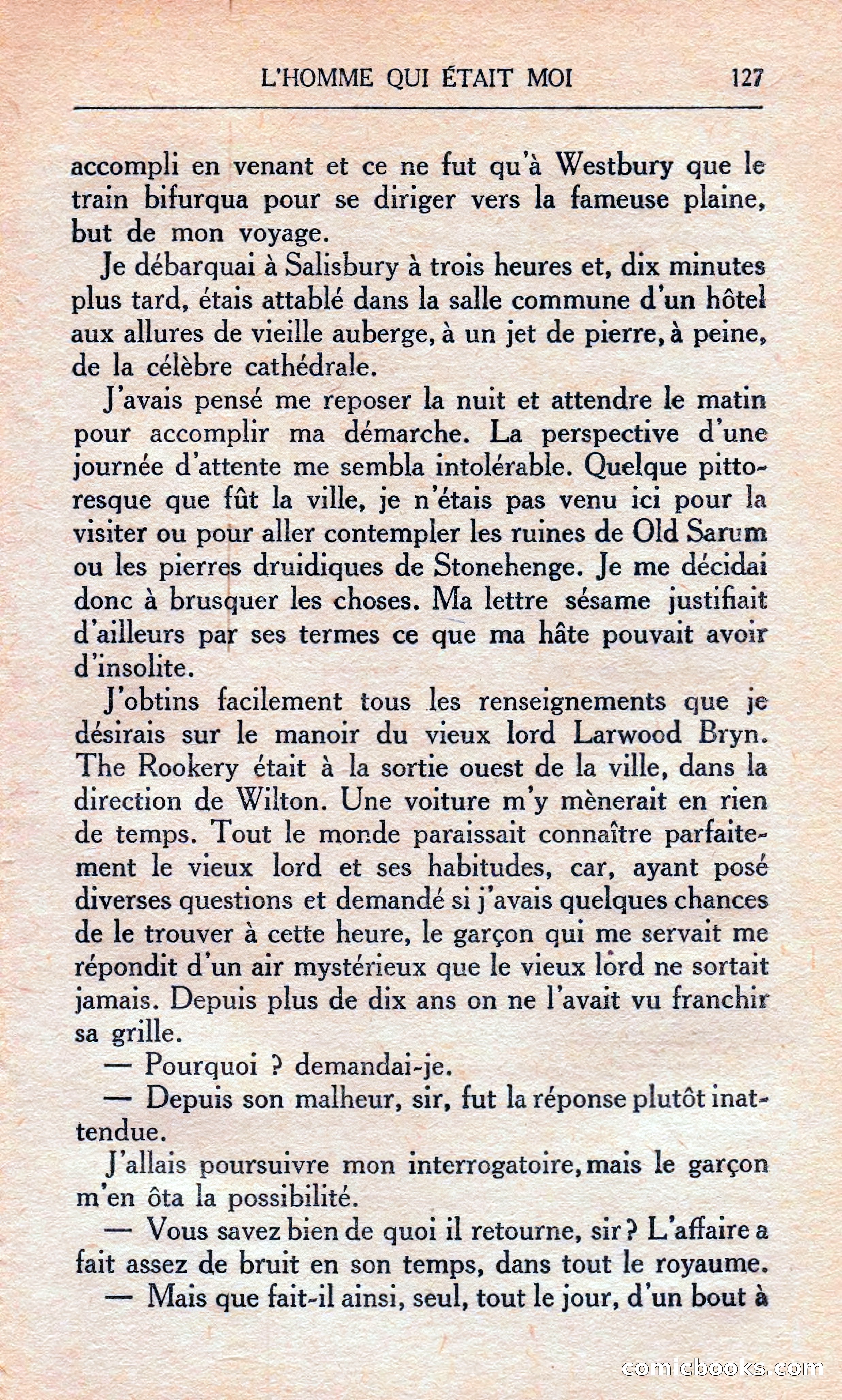 L'homme Qui Était Moi — page 133 of 309
