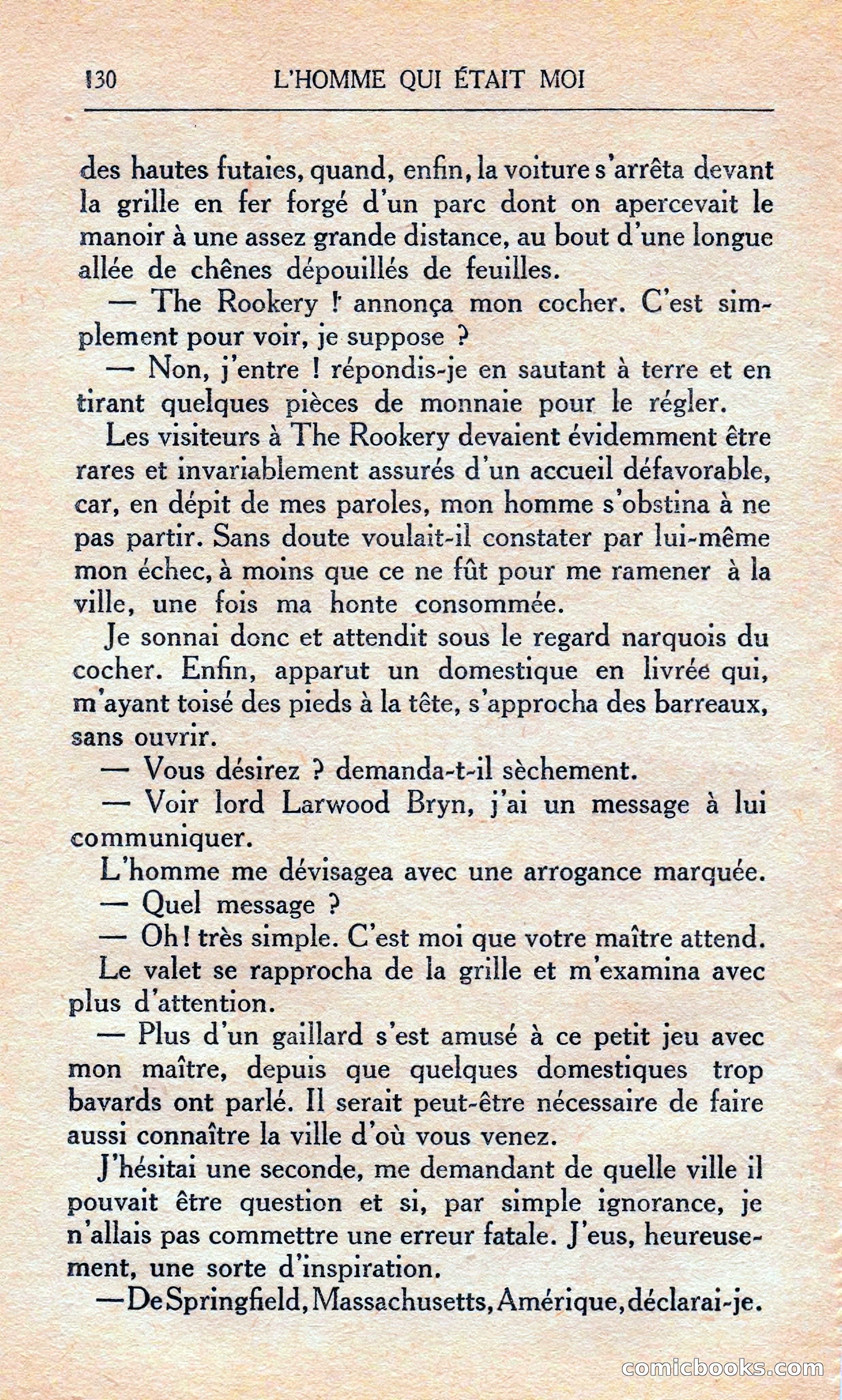 L'homme Qui Était Moi — page 136 of 309