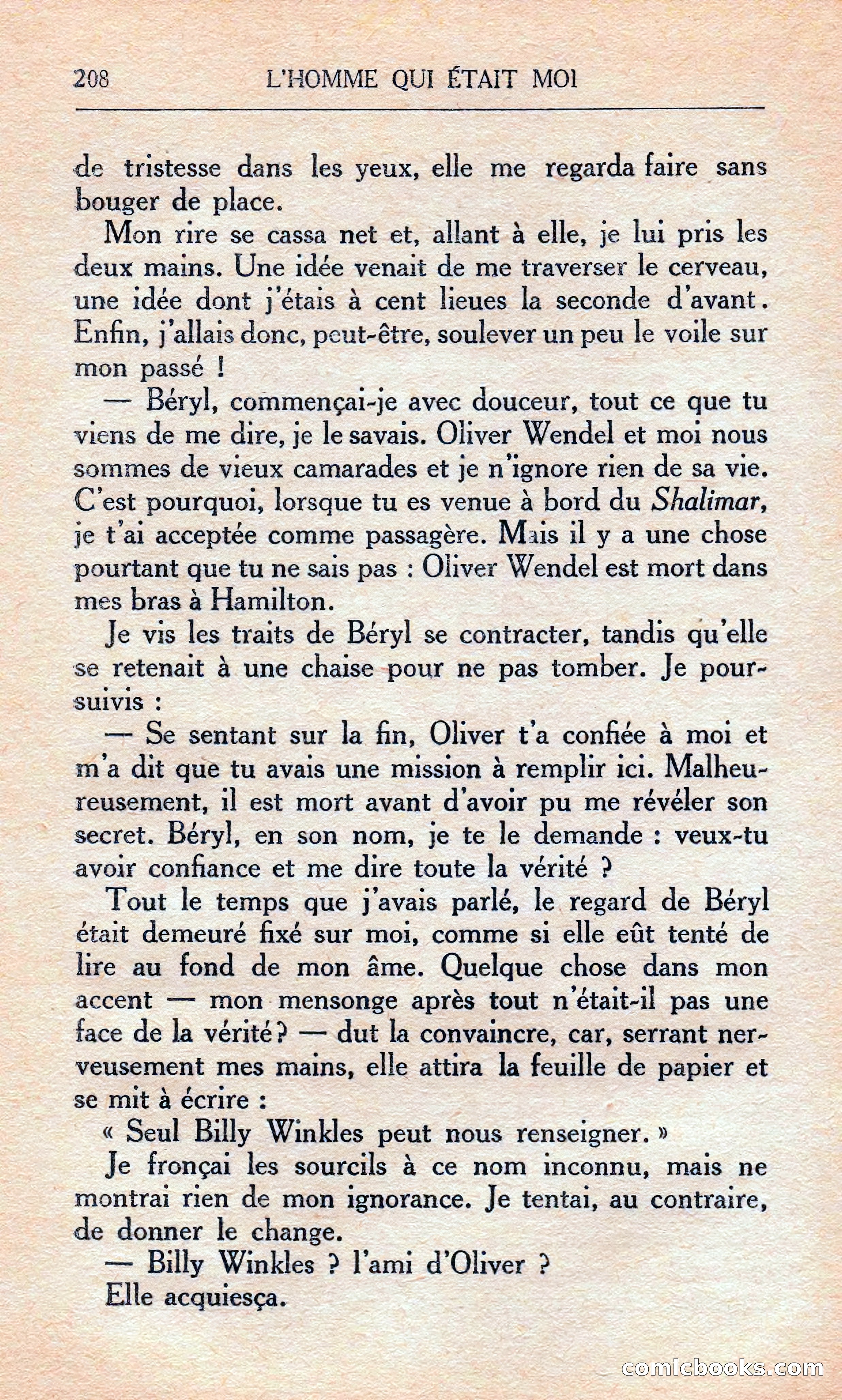 L'homme Qui Était Moi — page 214 of 309