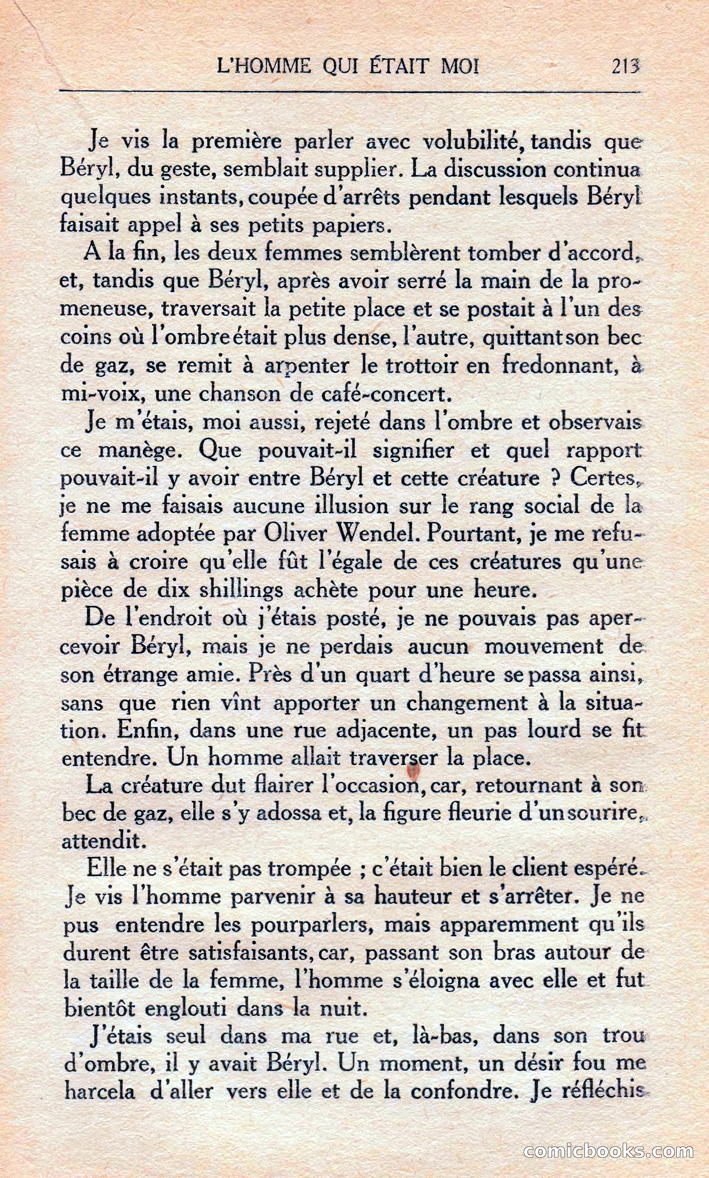 L'homme Qui Était Moi — page 219 of 309