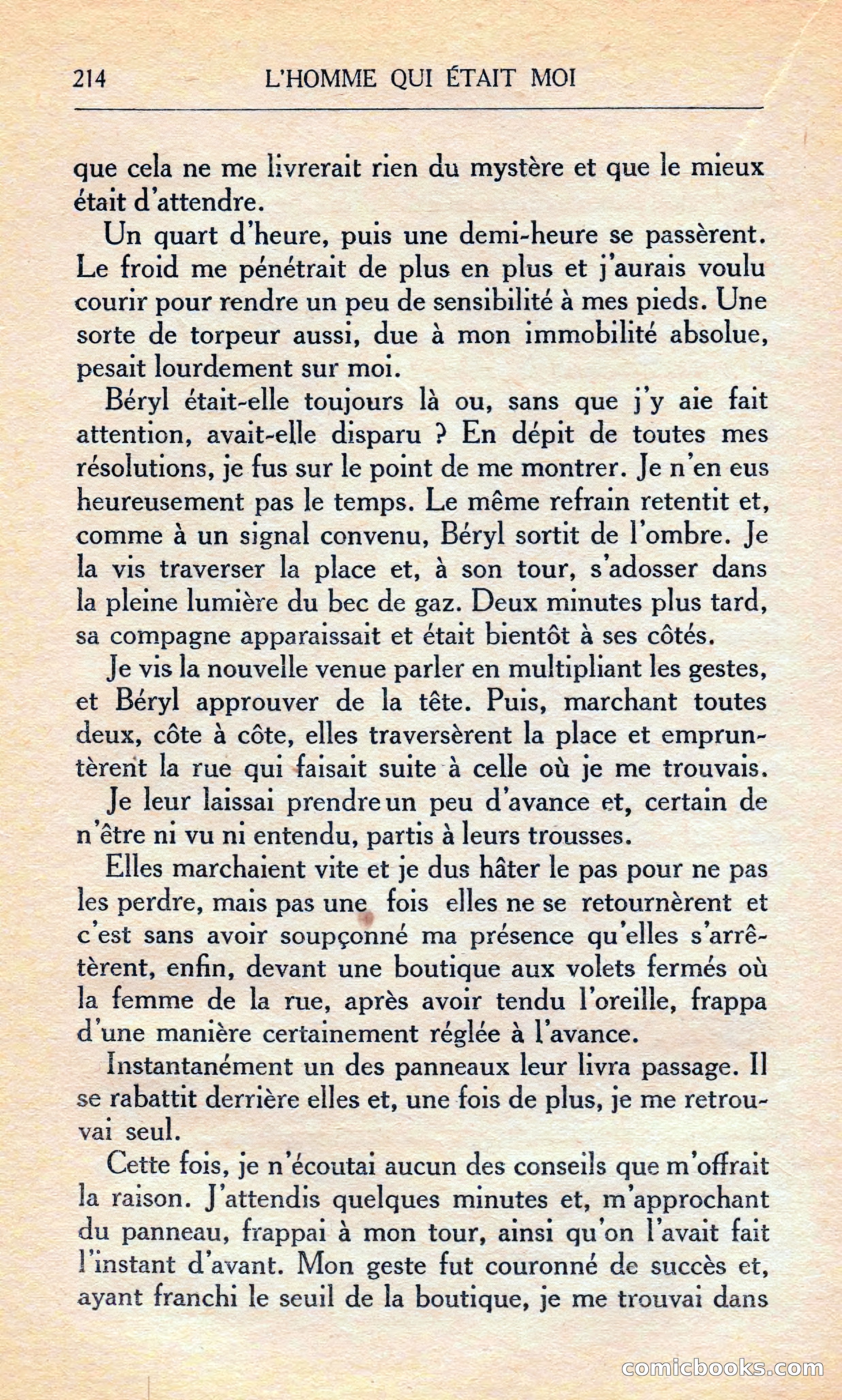 L'homme Qui Était Moi — page 220 of 309