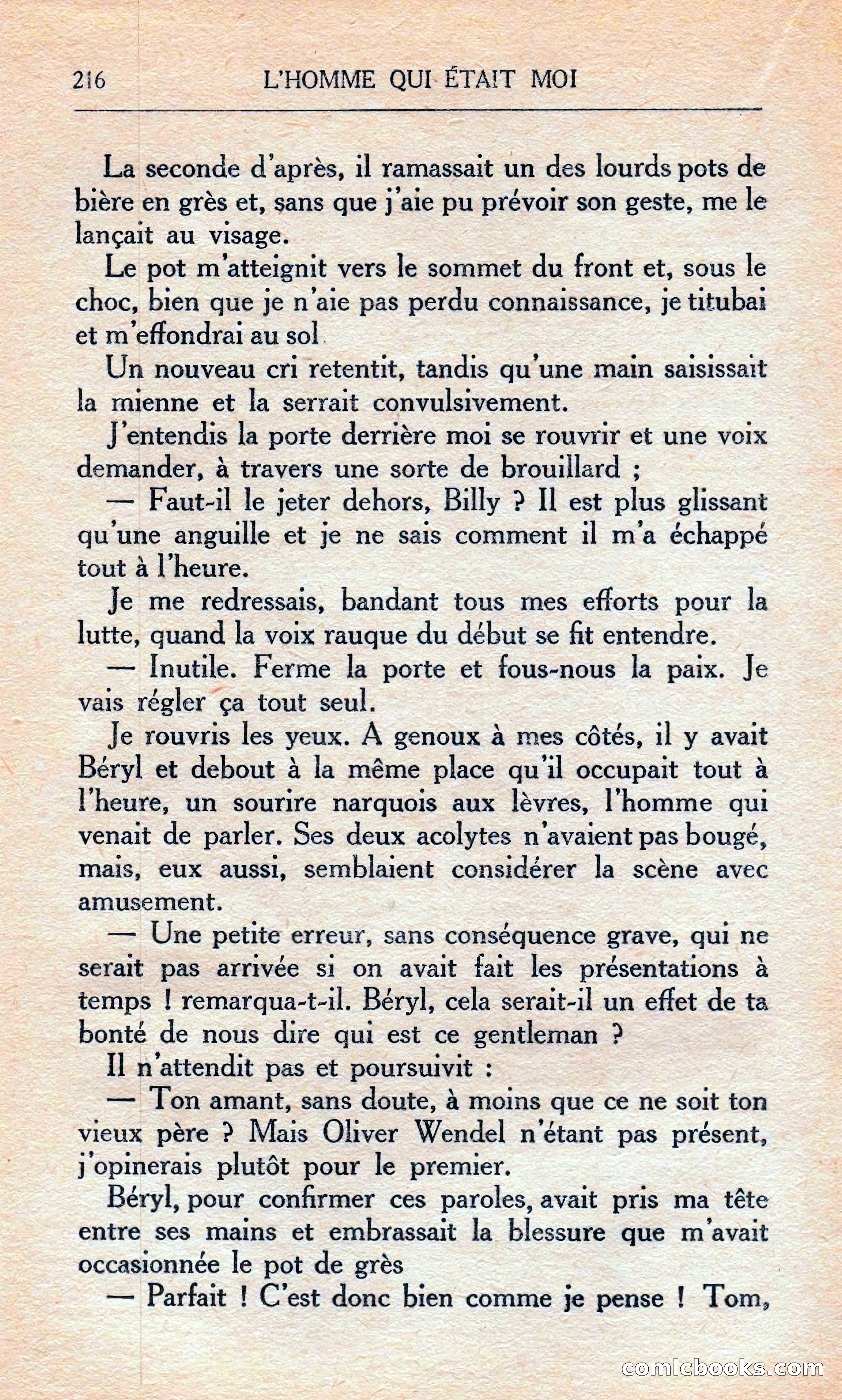L'homme Qui Était Moi — page 222 of 309