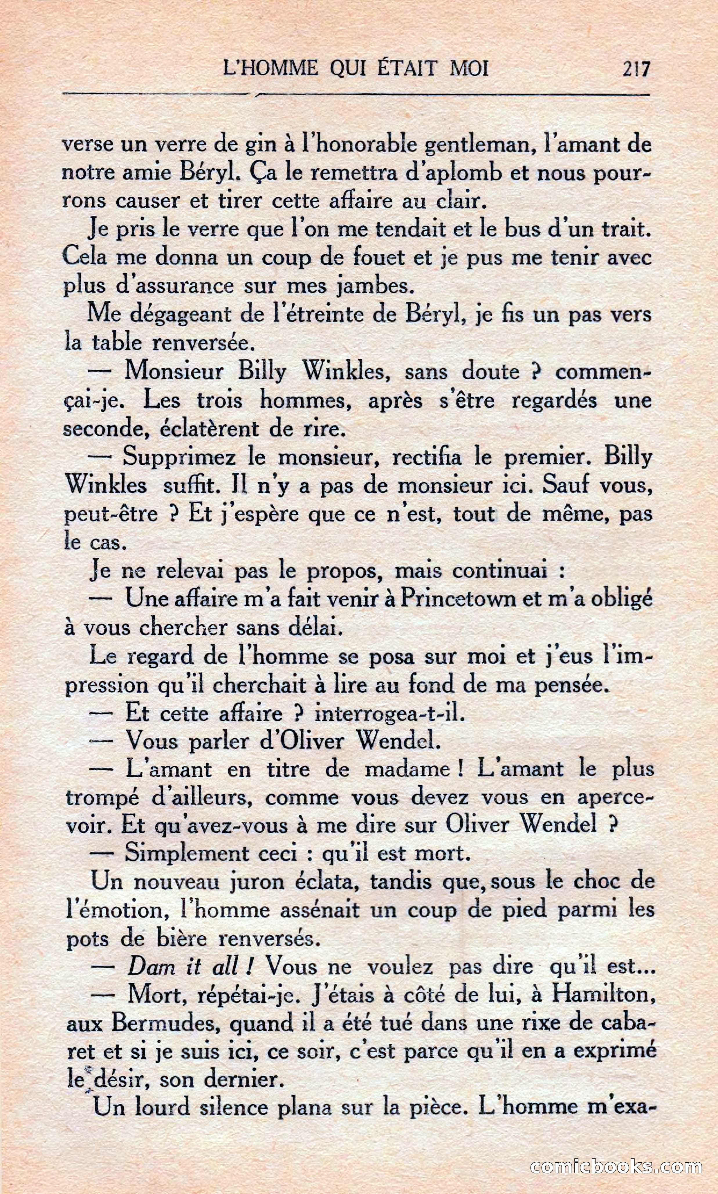 L'homme Qui Était Moi — page 223 of 309
