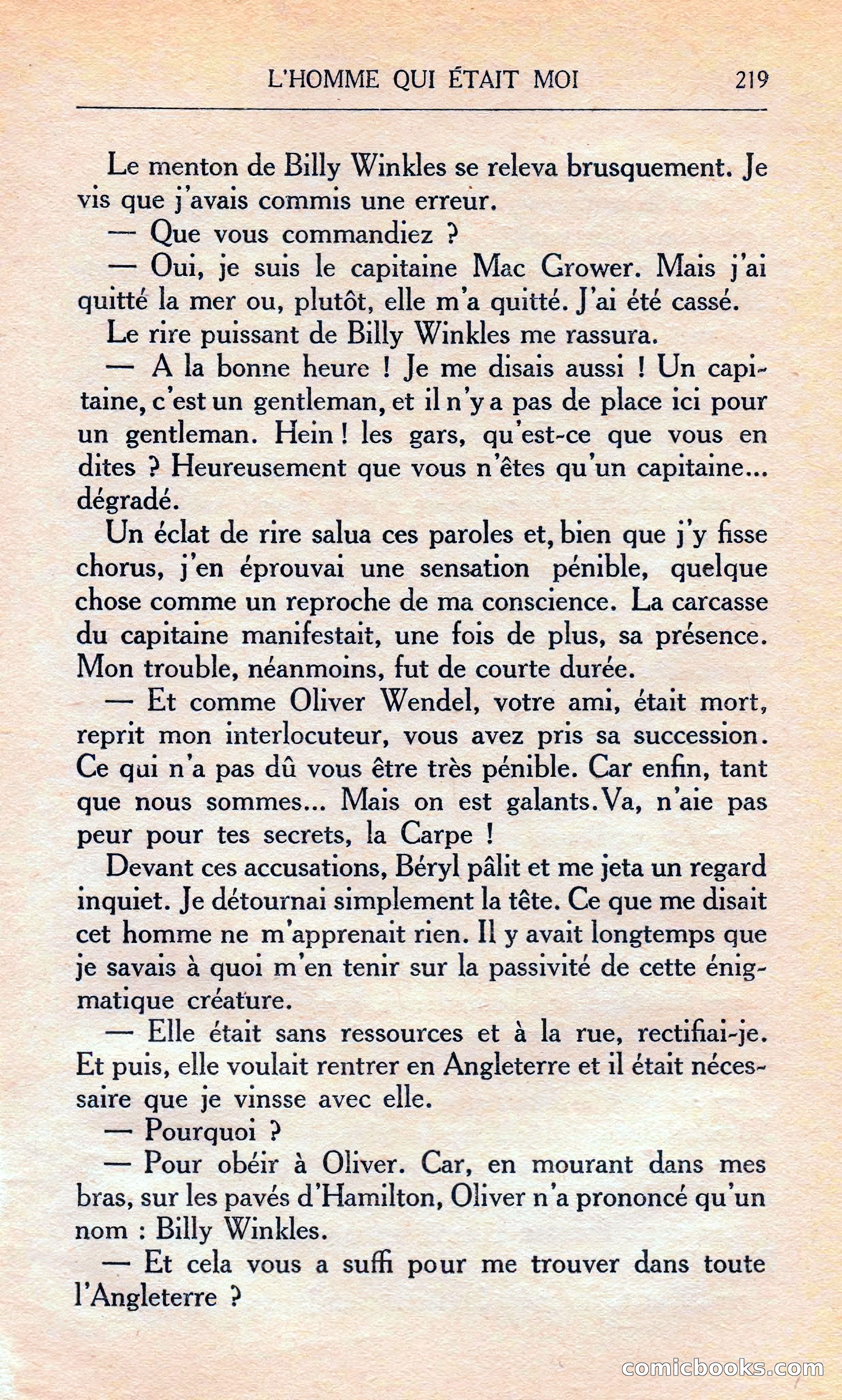 L'homme Qui Était Moi — page 225 of 309